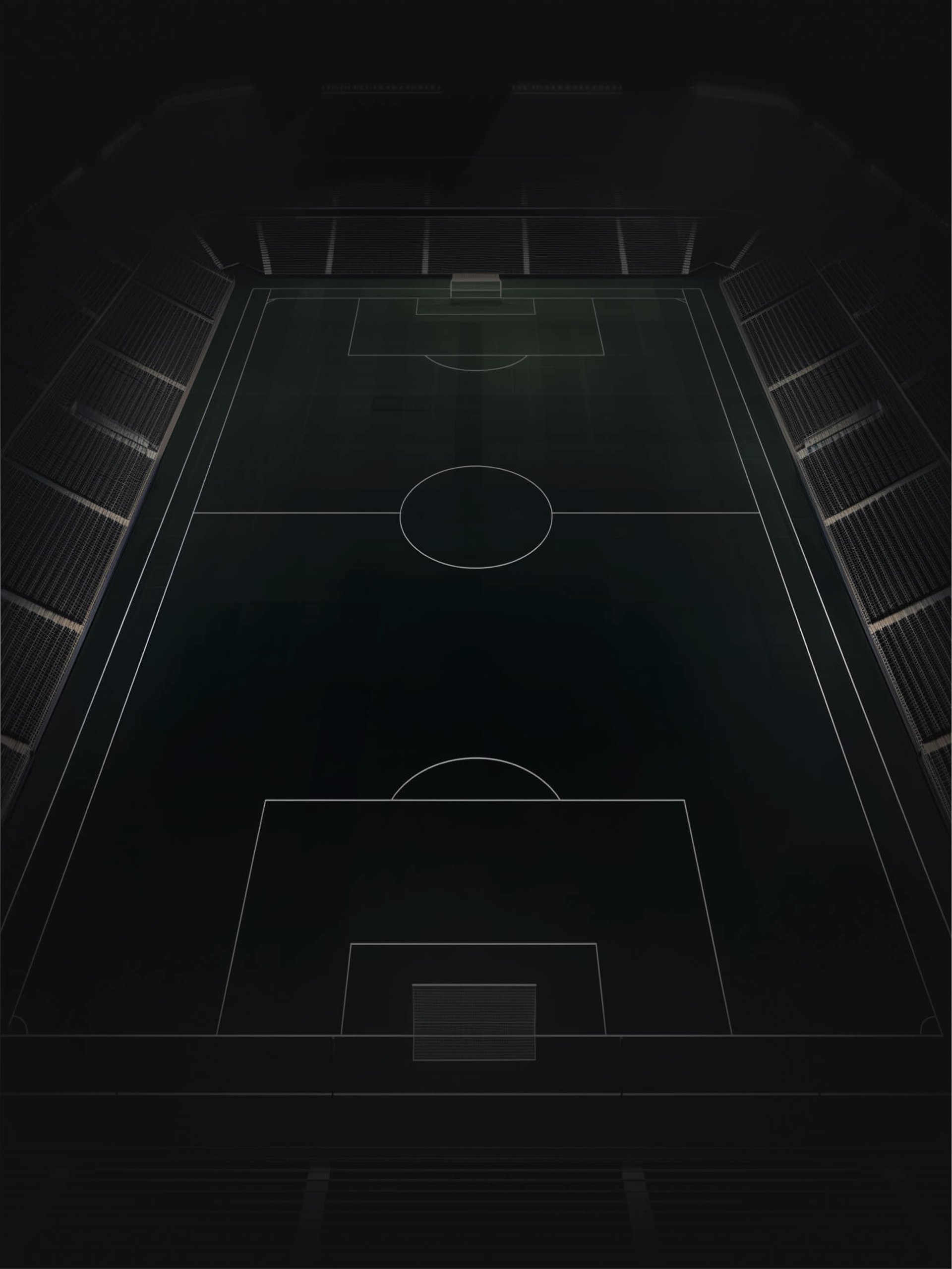 an abstract photo of a curved building with a blue sky in the background