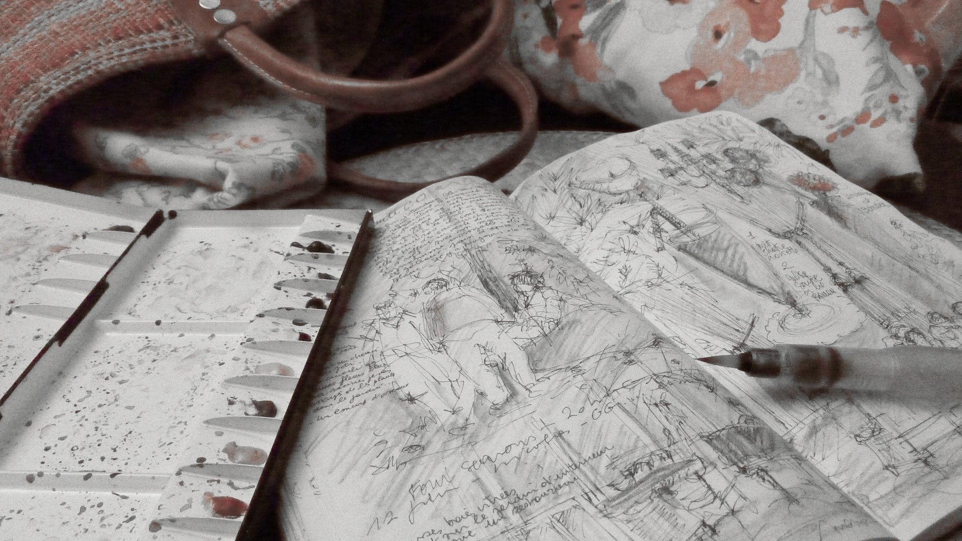 woman holding dried flower