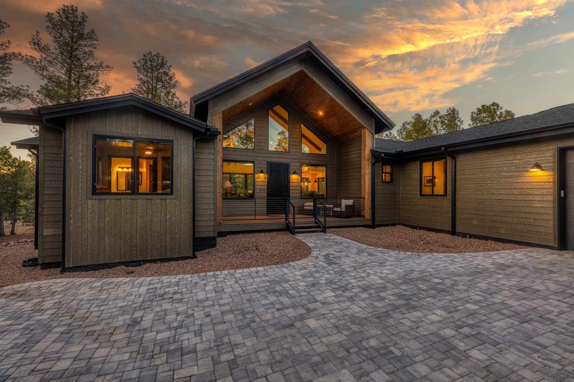 a living room filled with furniture and a fire place