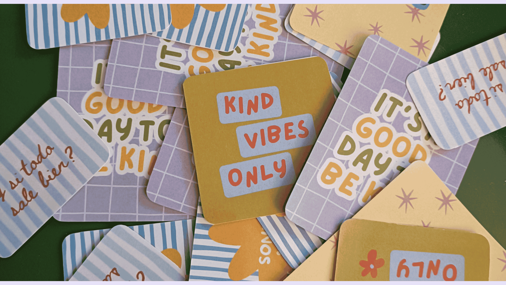 Stickers con mensajes positivos