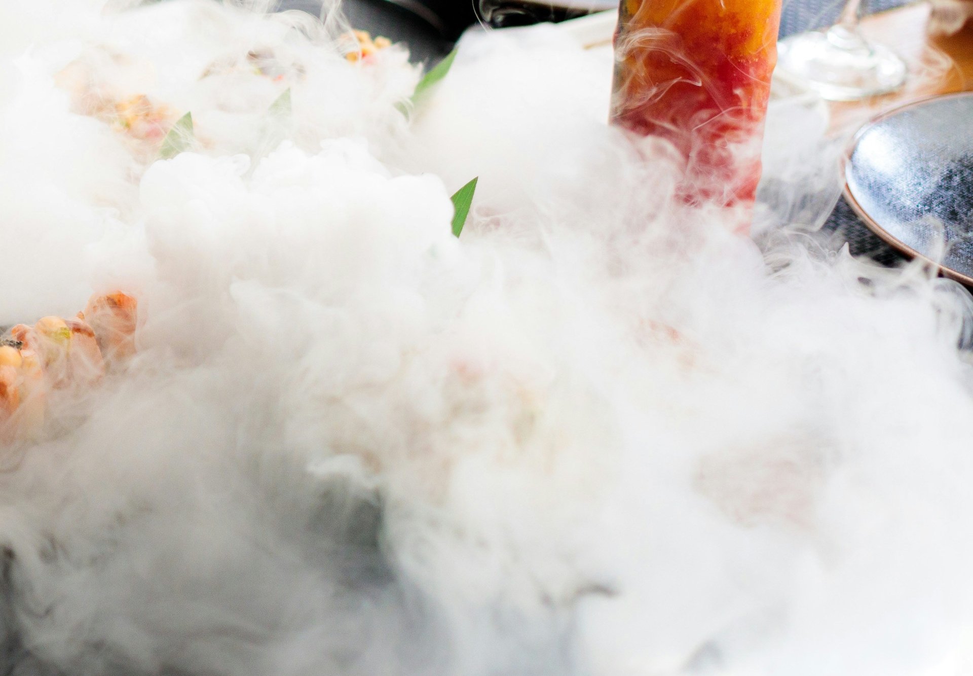 avocado, tomatoes, eggs, mushrooms, spring onions, and leaves