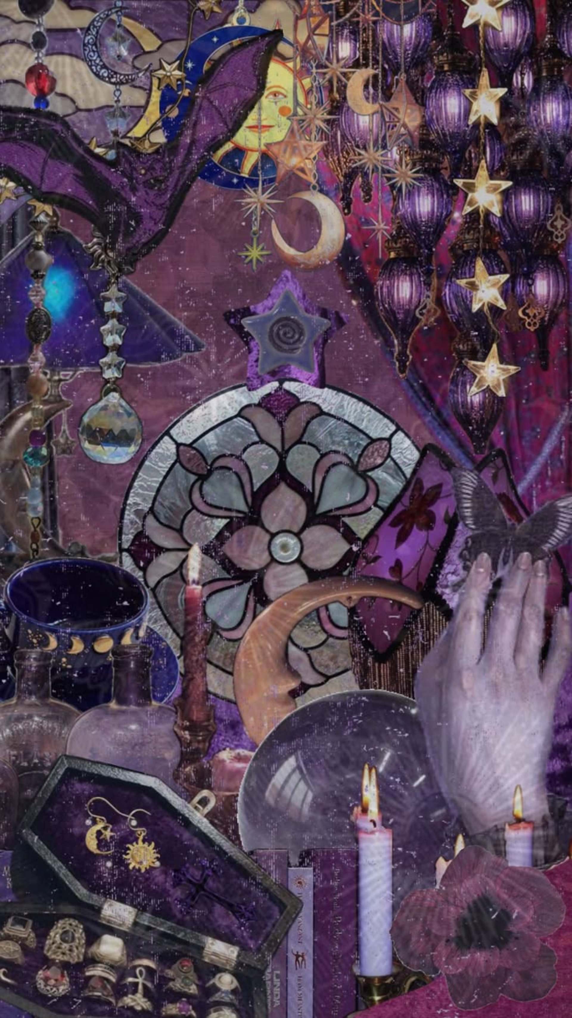 blue and white floral decor