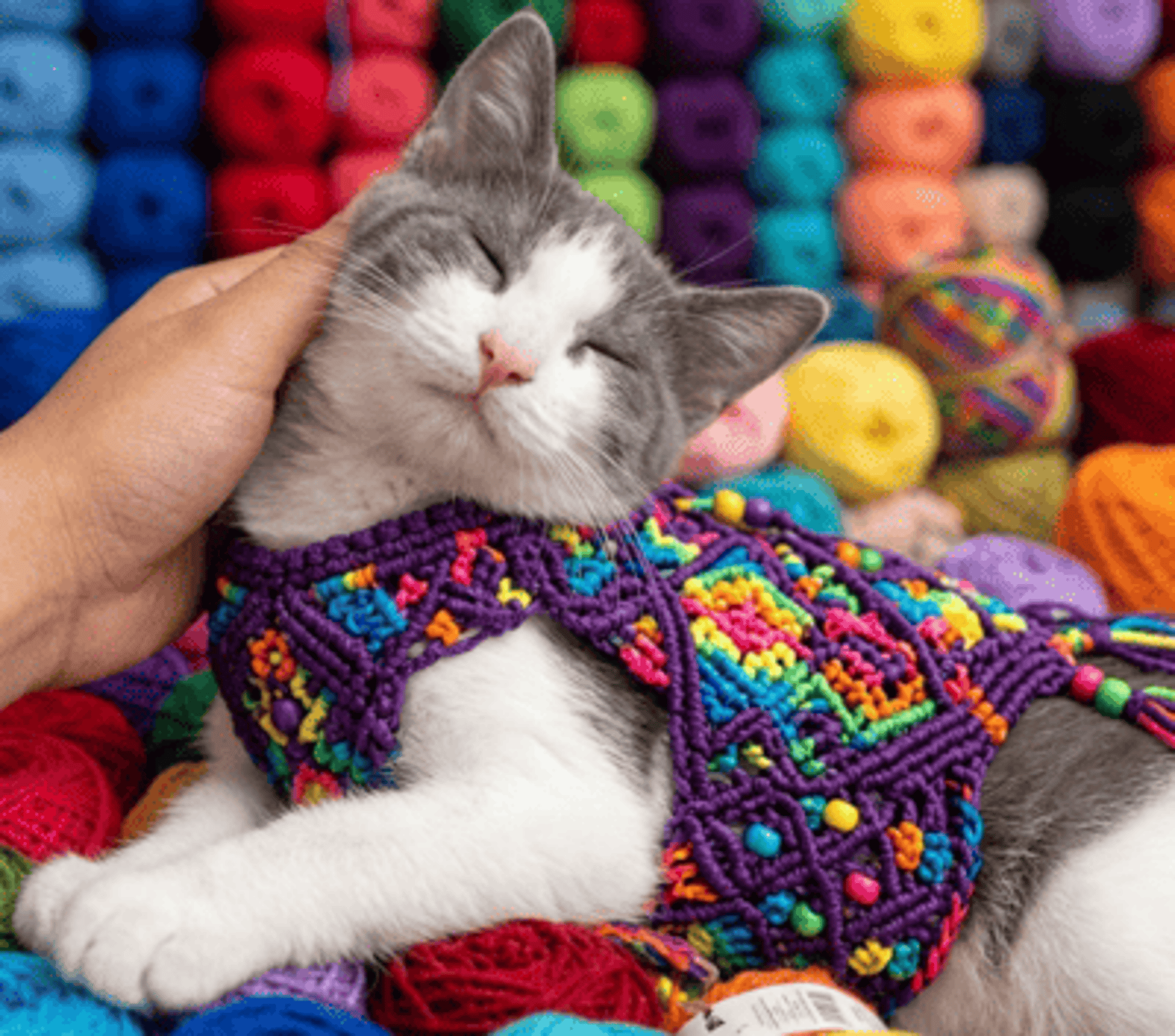 GATO CHALECO MORADO