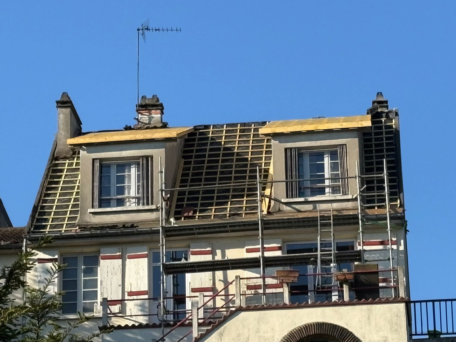 a group of wooden chairs