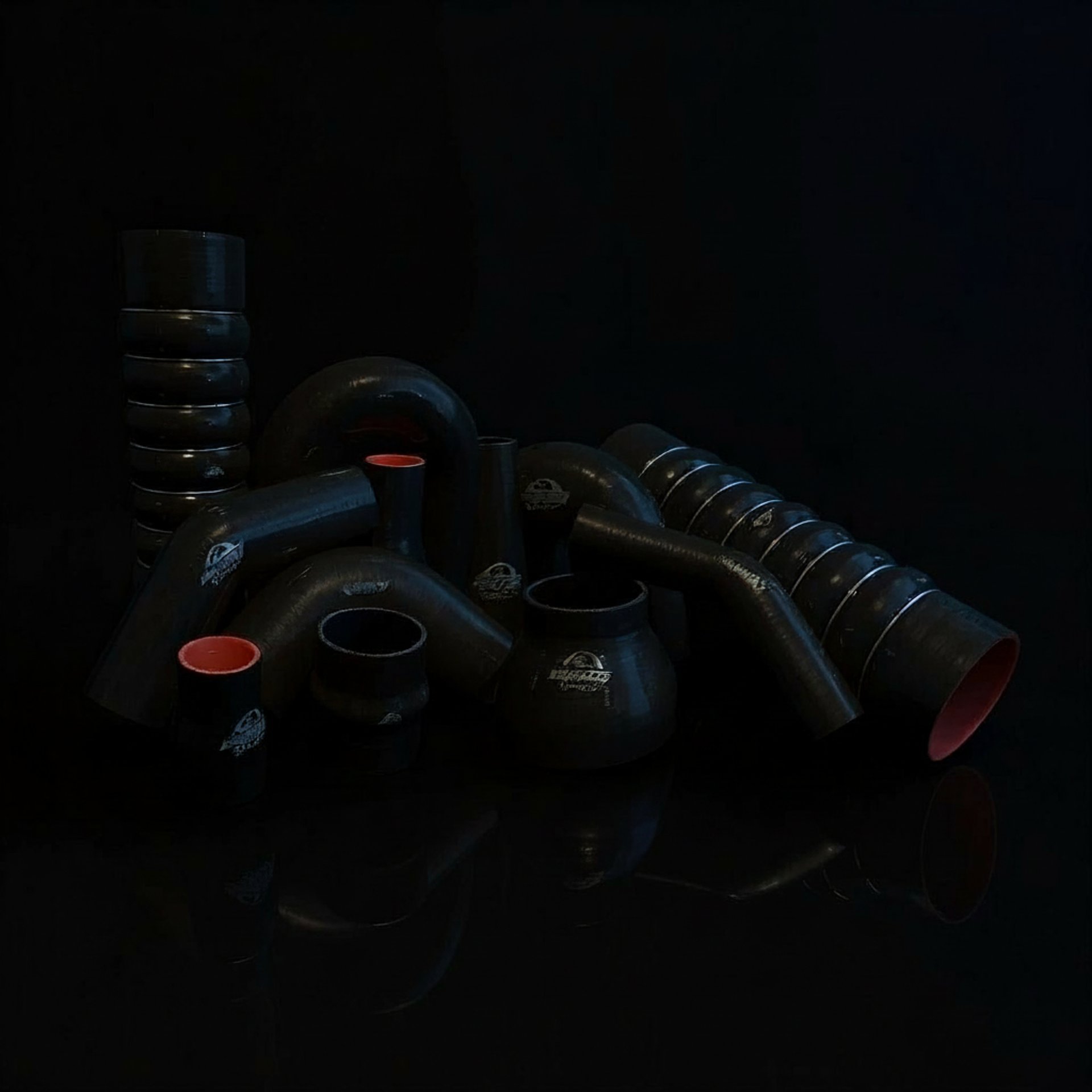 black and brown leather padded tub sofa