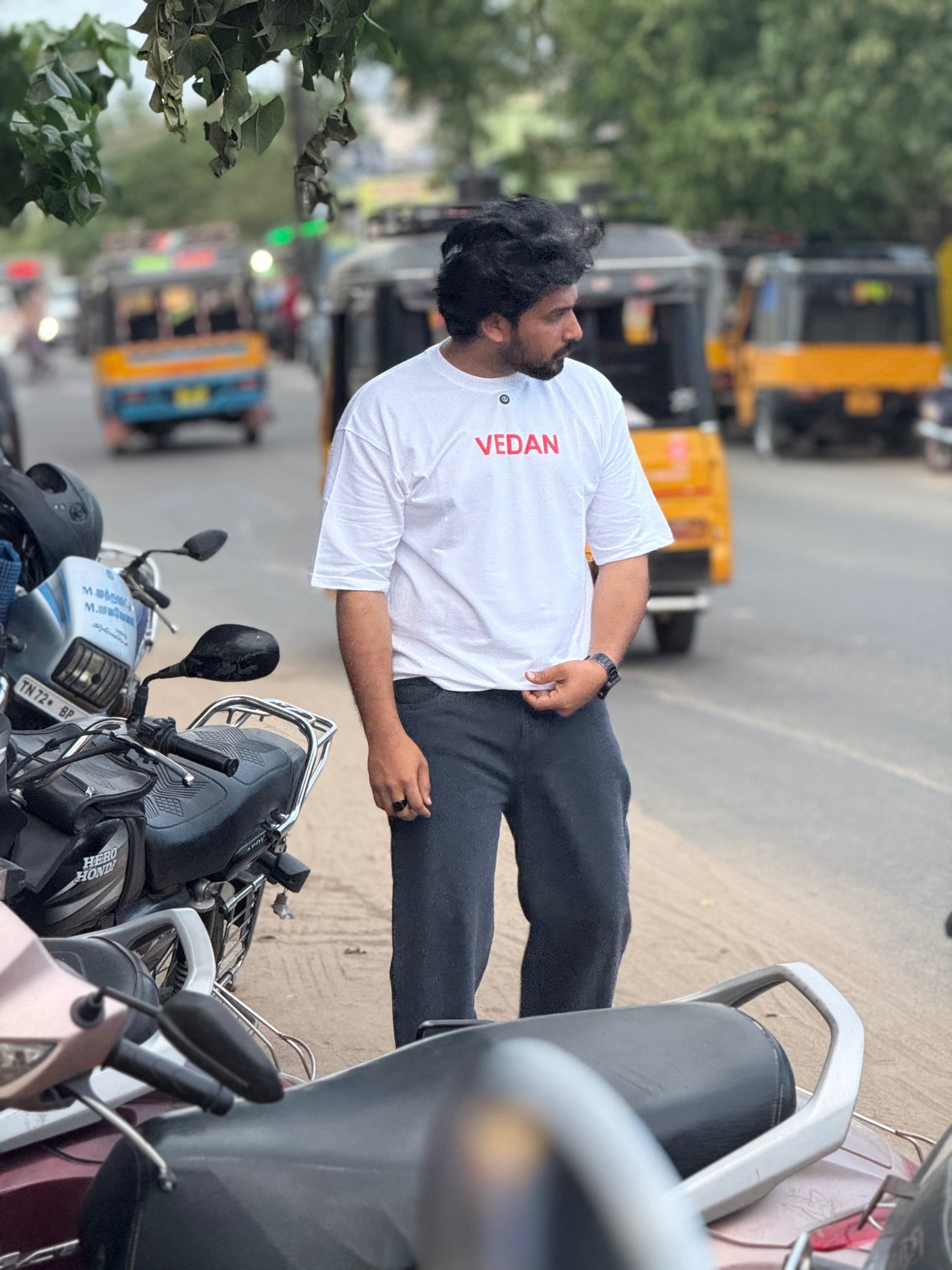 person wearing grey knit sweater