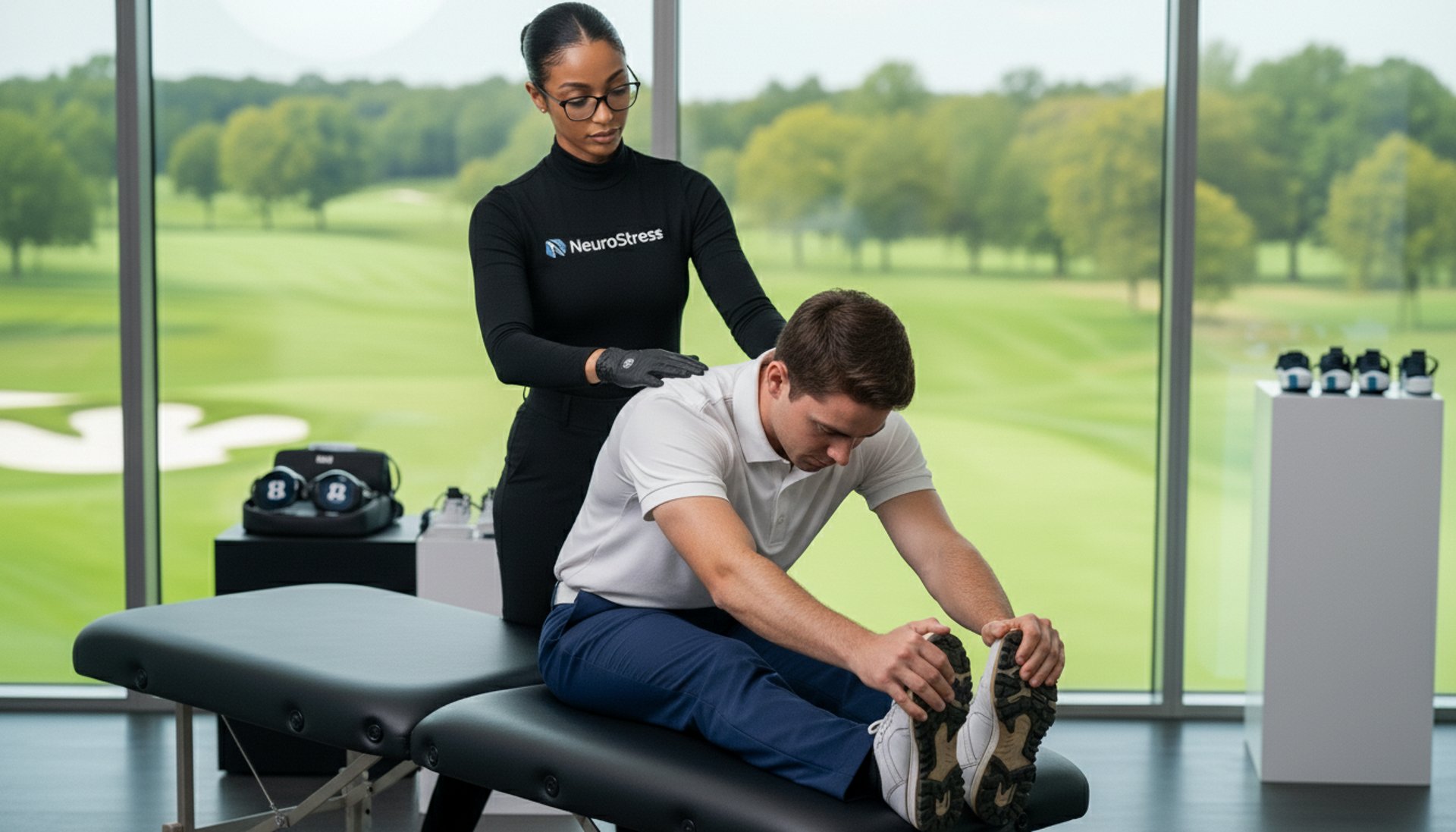 black and brown leather padded tub sofa