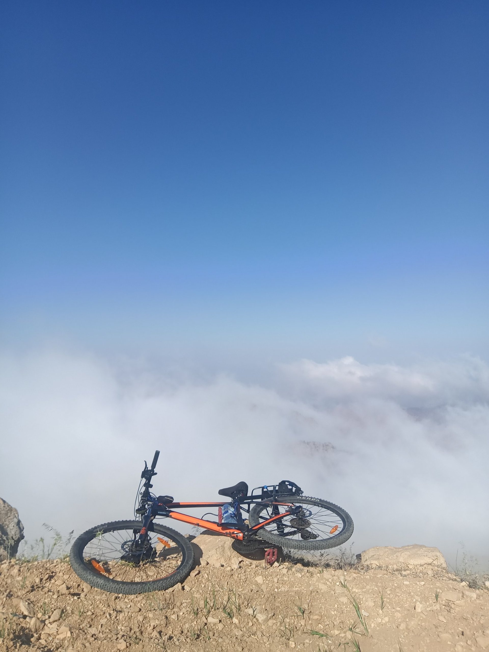 mountain range under blue sky