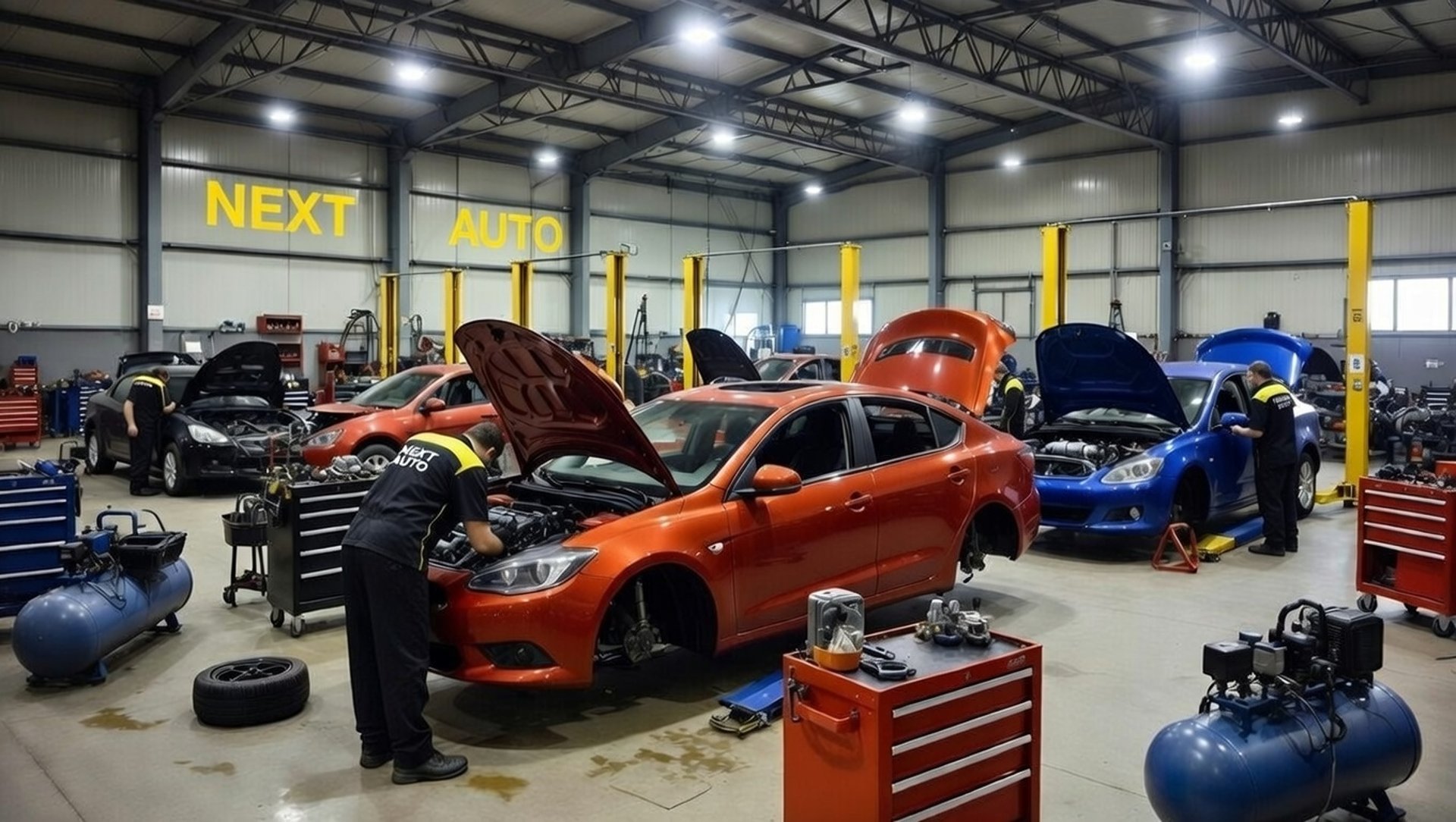 a concept car is shown in the dark