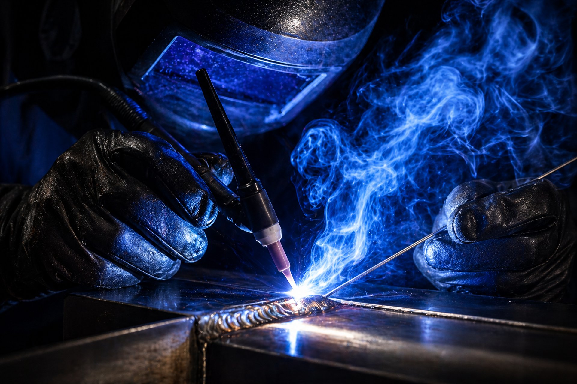 welder welding frame