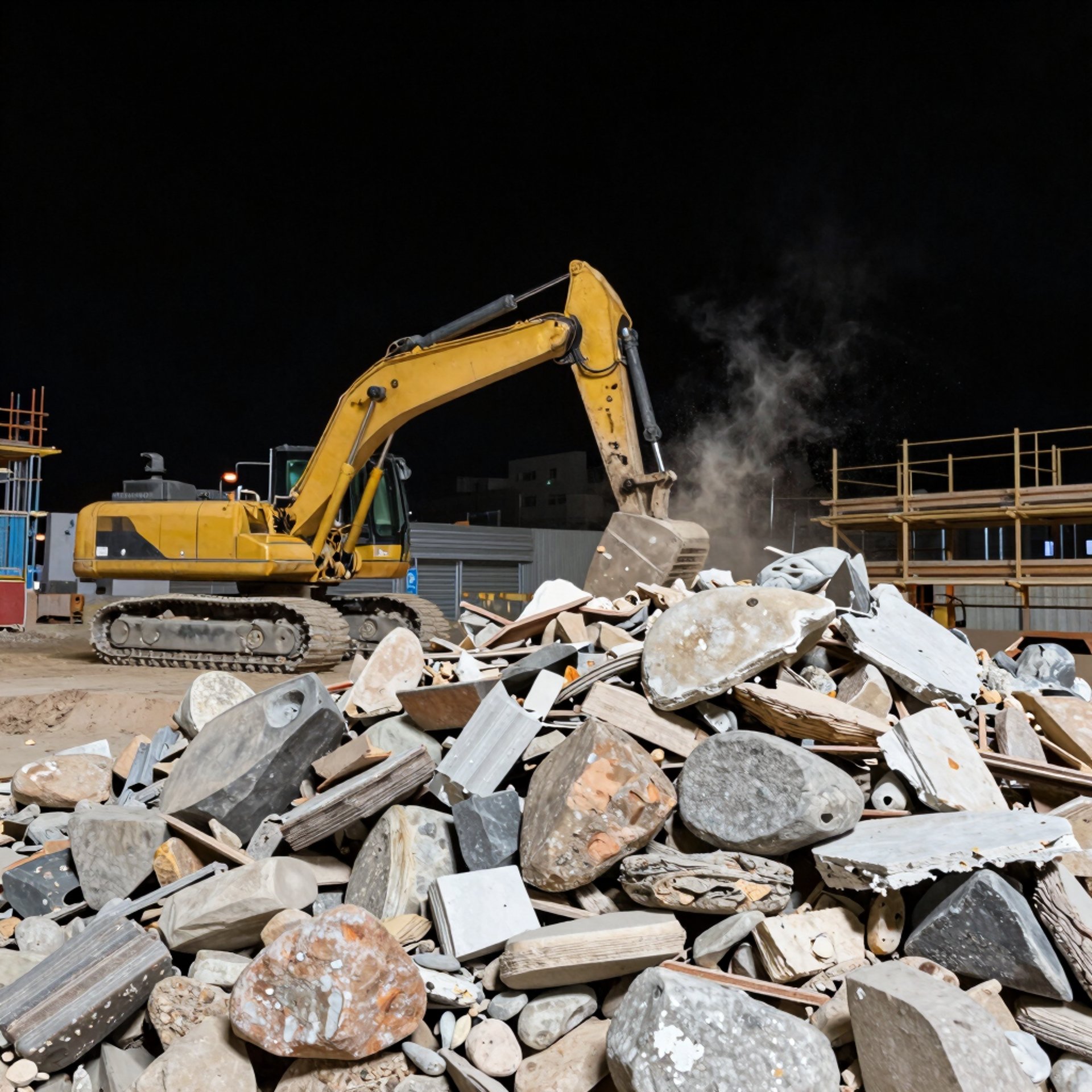 Modern house exterior glows with lights.