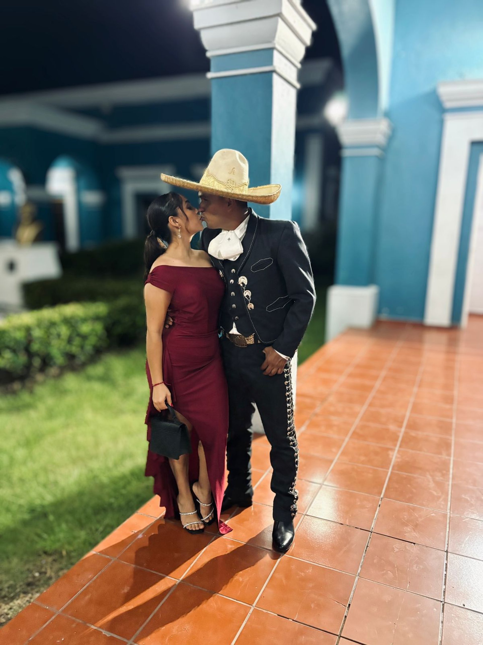 couple wearing silver-colored rings