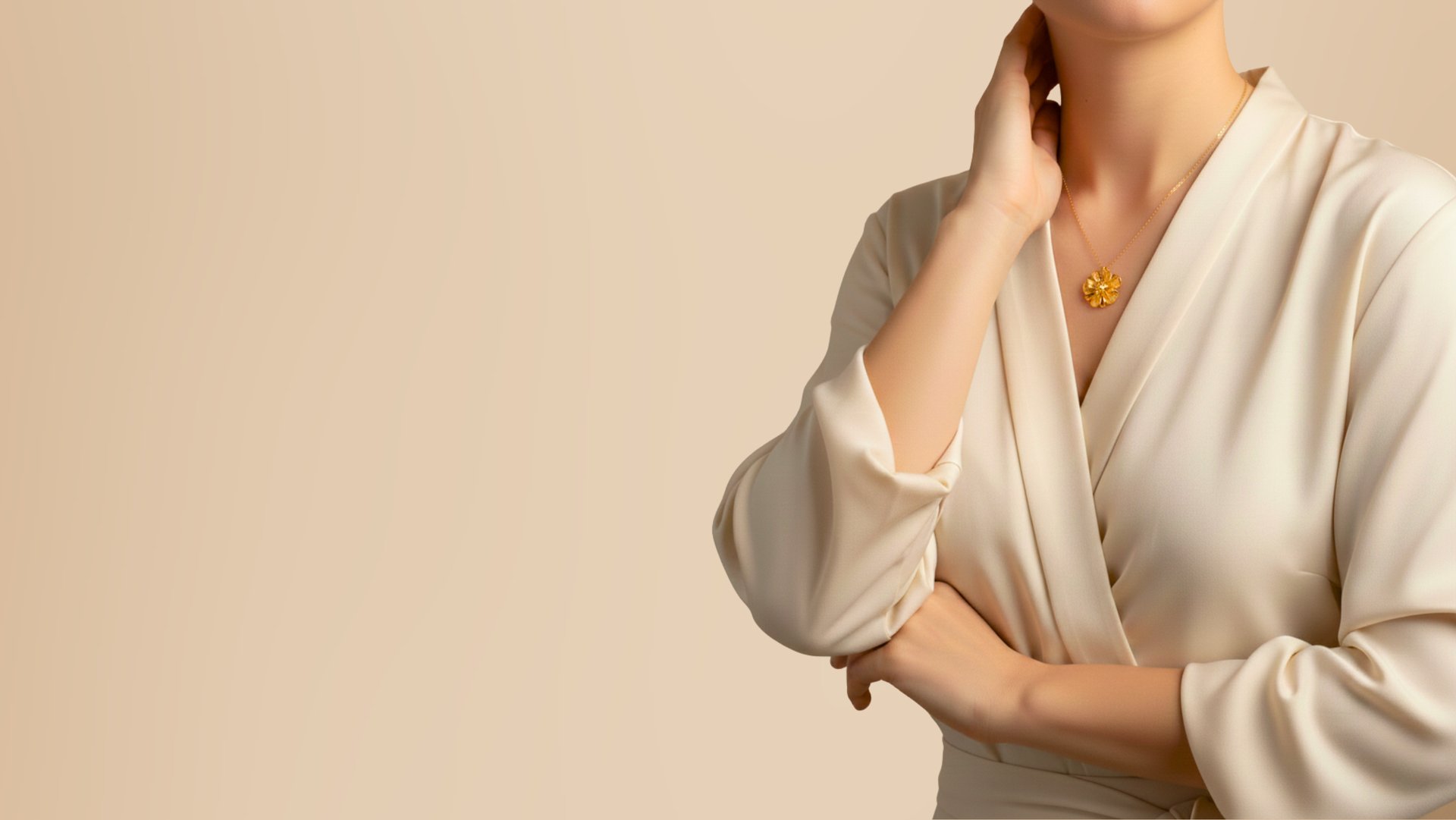 a close up of a necklace on a white sheet