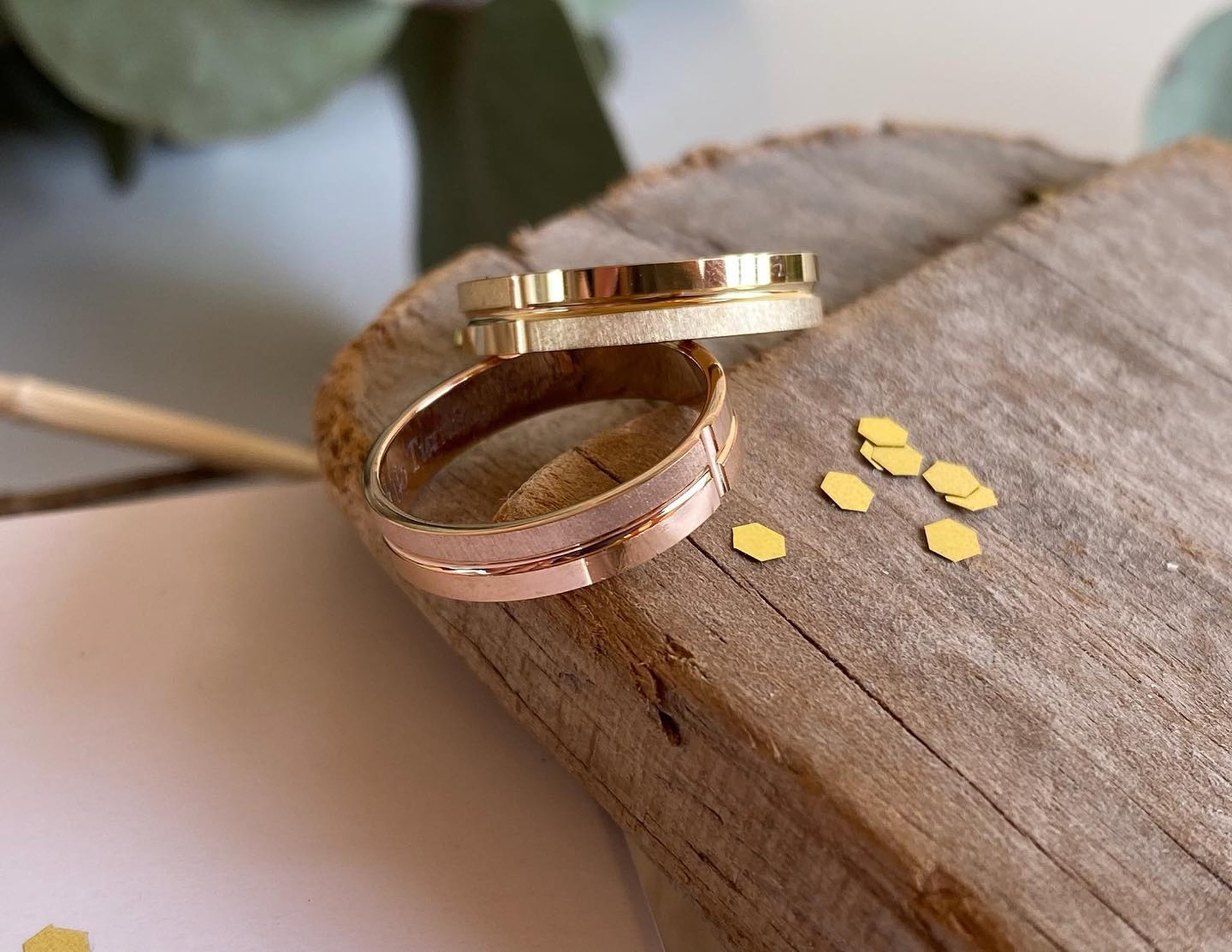 an abstract photo of a curved building with a blue sky in the background