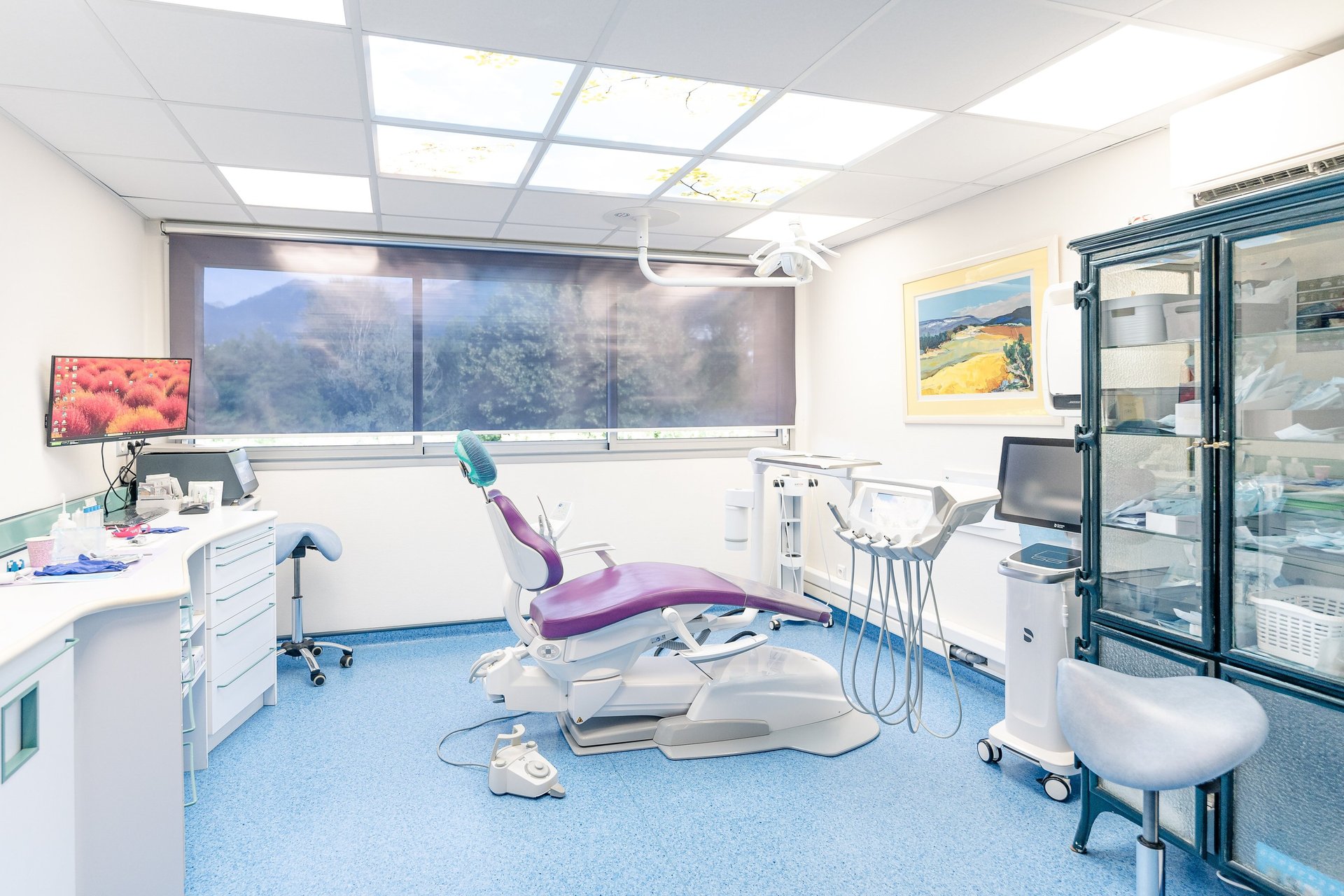 black blue and yellow textile