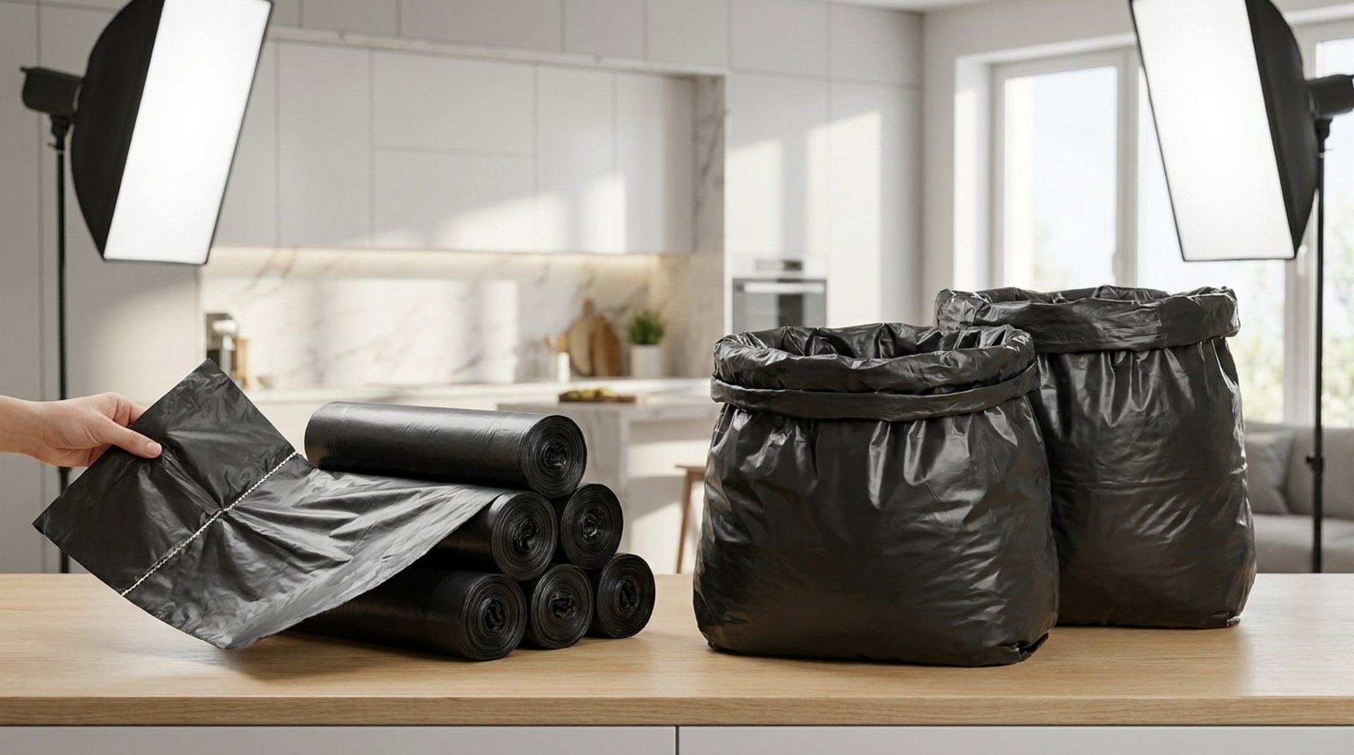 Roll Garbage Bags (रोल गार्बेज बैग) small size household waste disposal bags in roll format, strong and leak resistant
