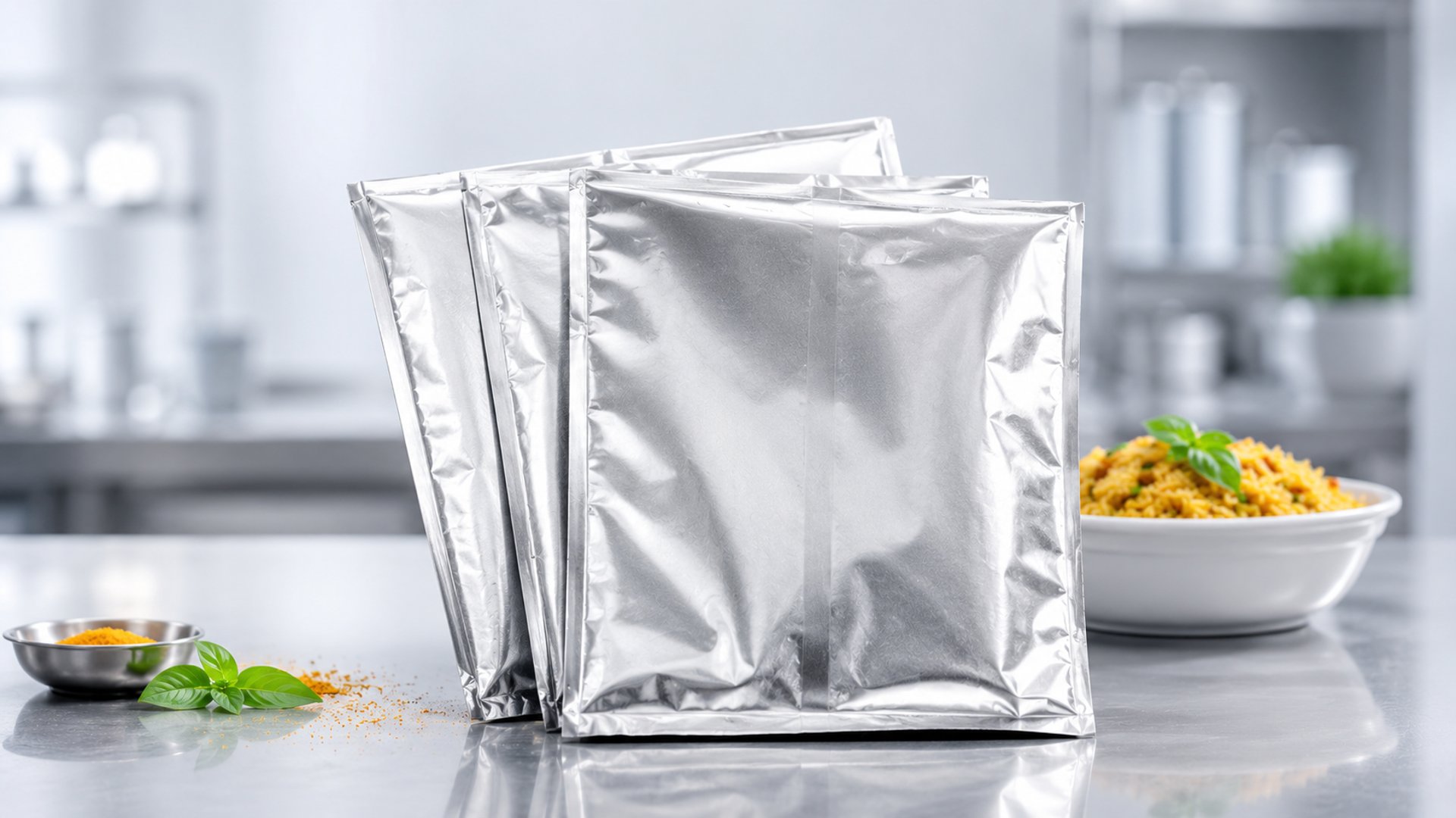Silver Aluminium Foil Pouch for Dry Food Packaging | Wholesale Supplier in Indore