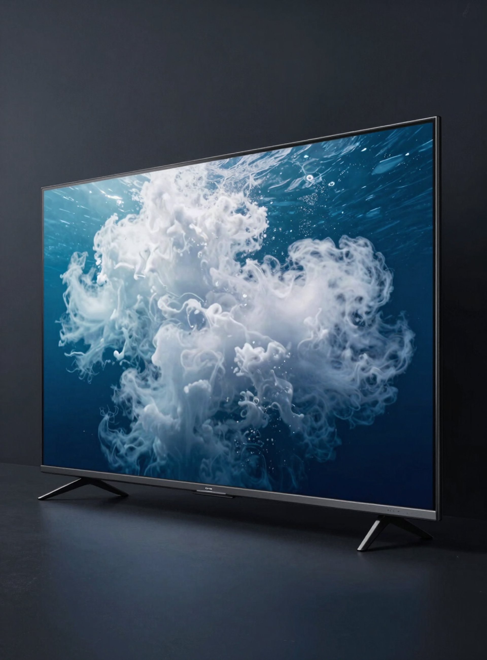 an abstract photo of a curved building with a blue sky in the background