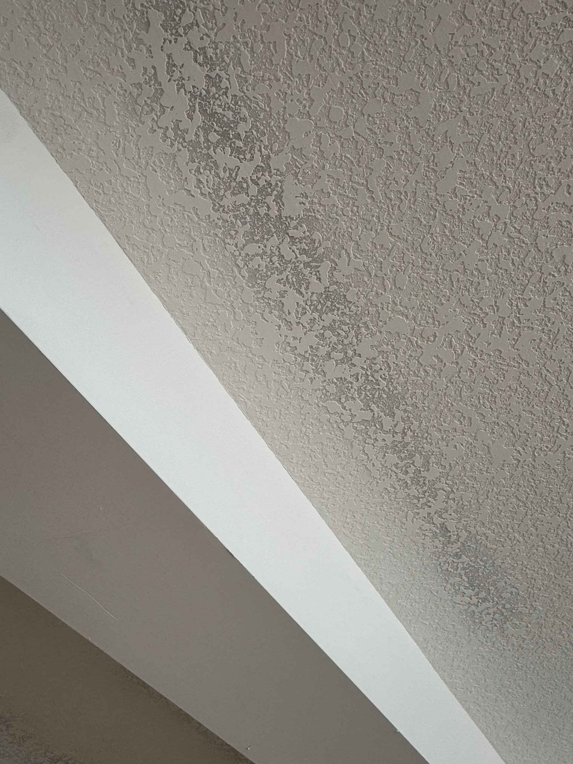 textured finish on room ceiling