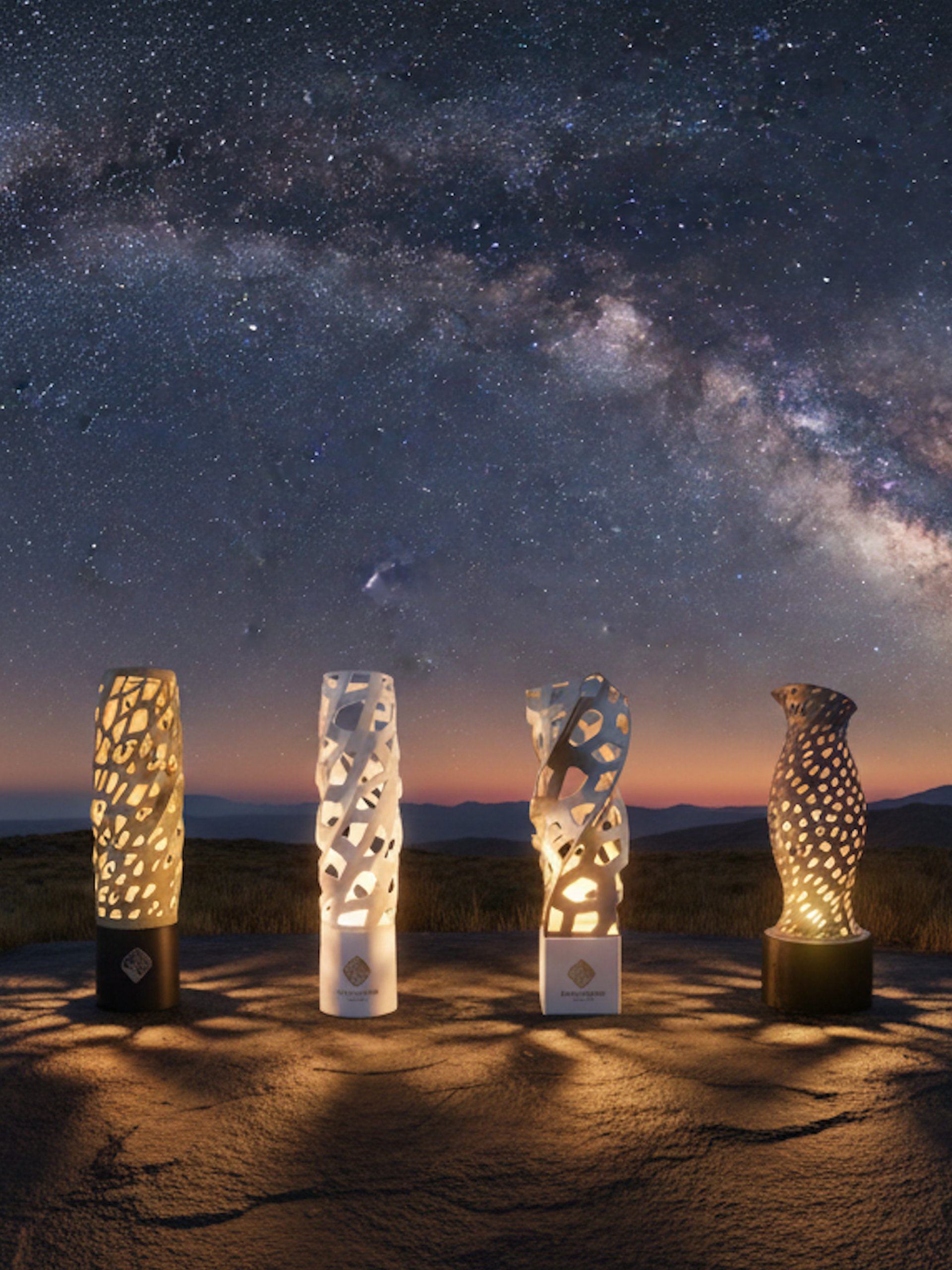 an abstract photo of a curved building with a blue sky in the background