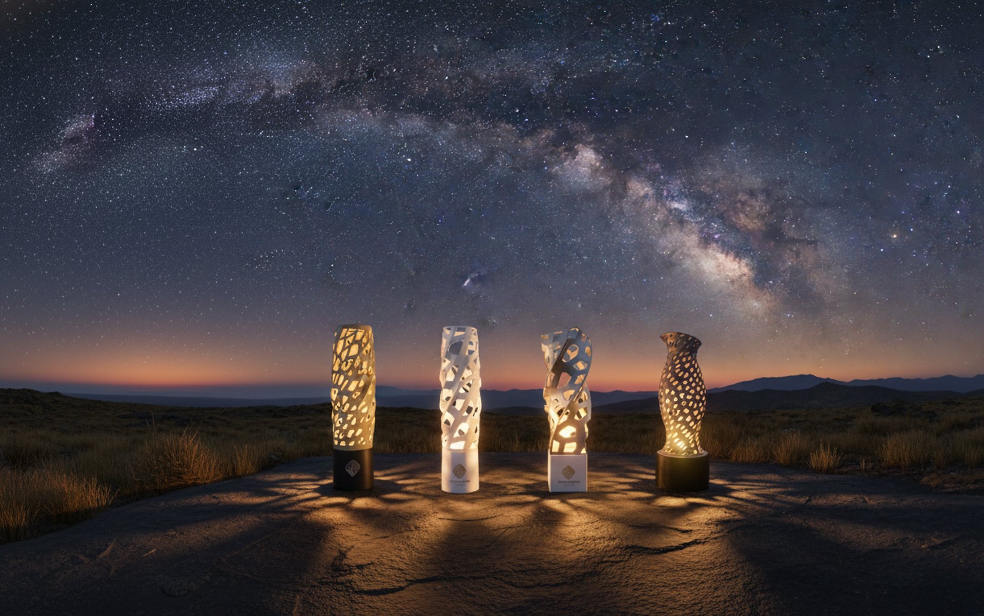 an abstract photo of a curved building with a blue sky in the background