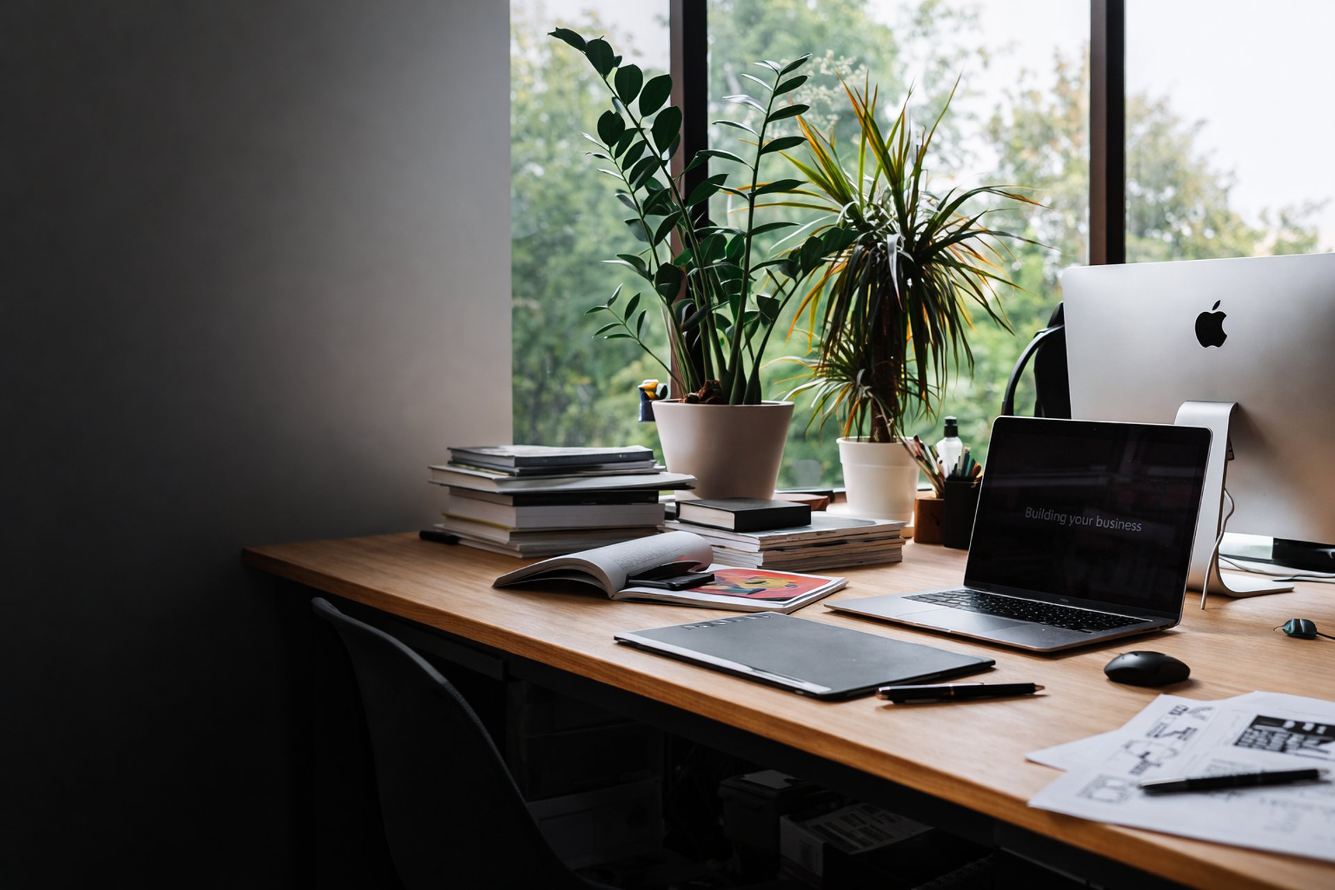 turned-on flat screen TV