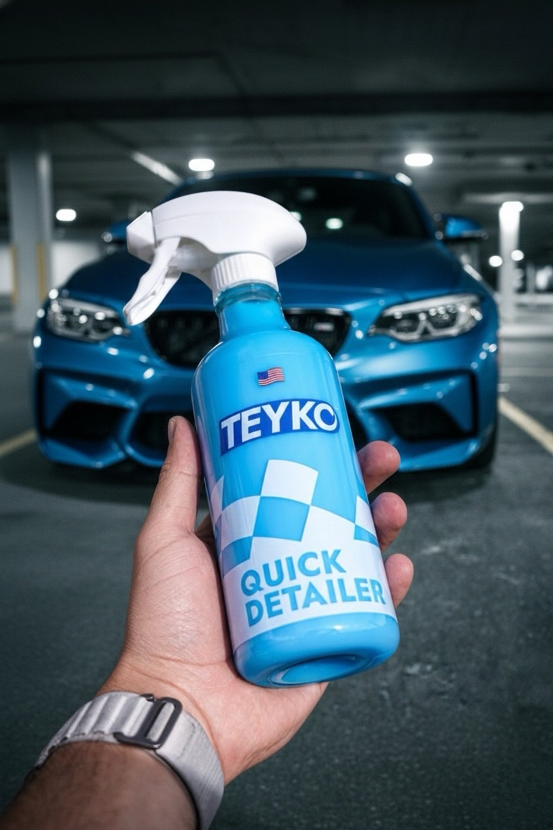 an abstract photo of a curved building with a blue sky in the background
