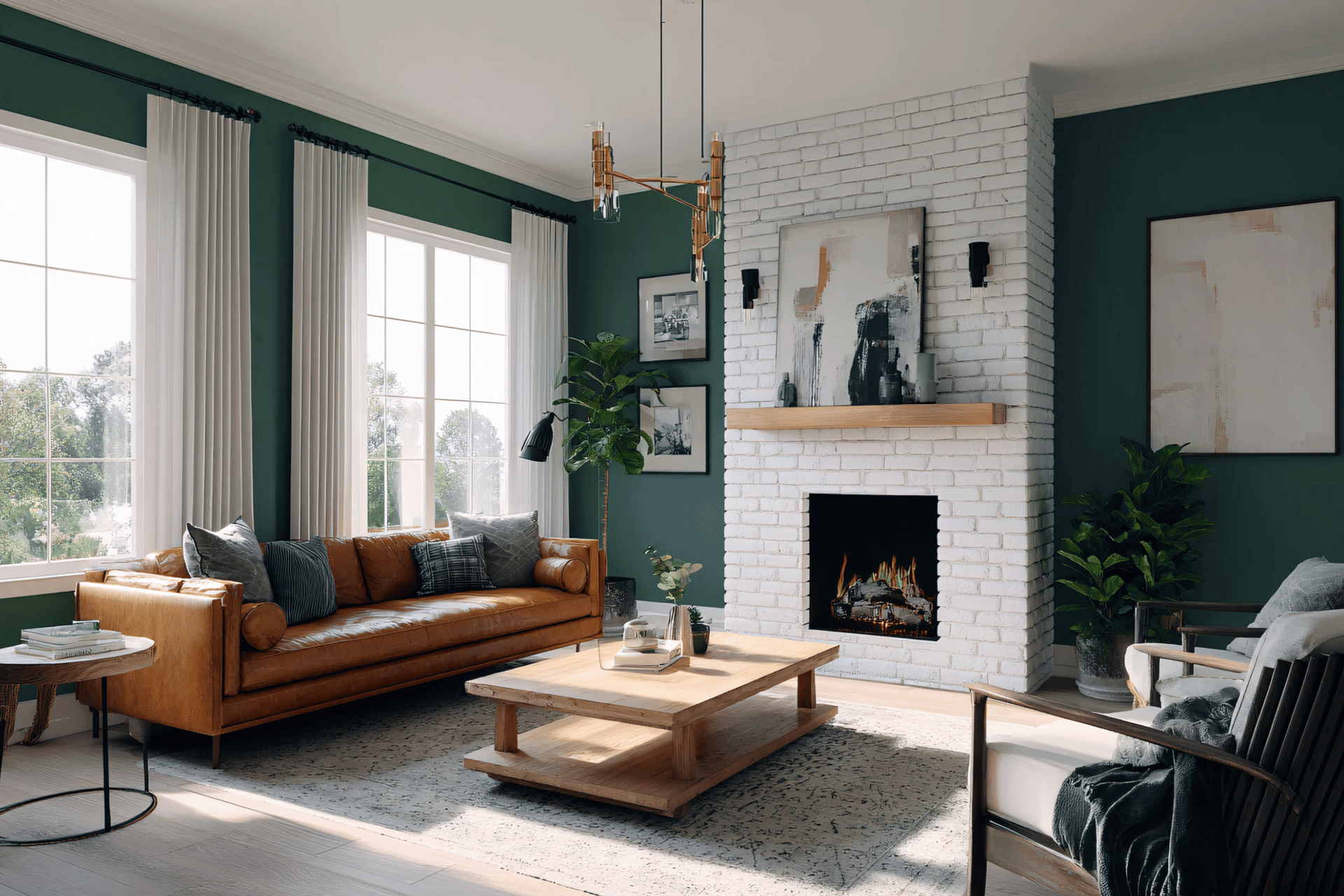 a man painting a wall with yellow paint