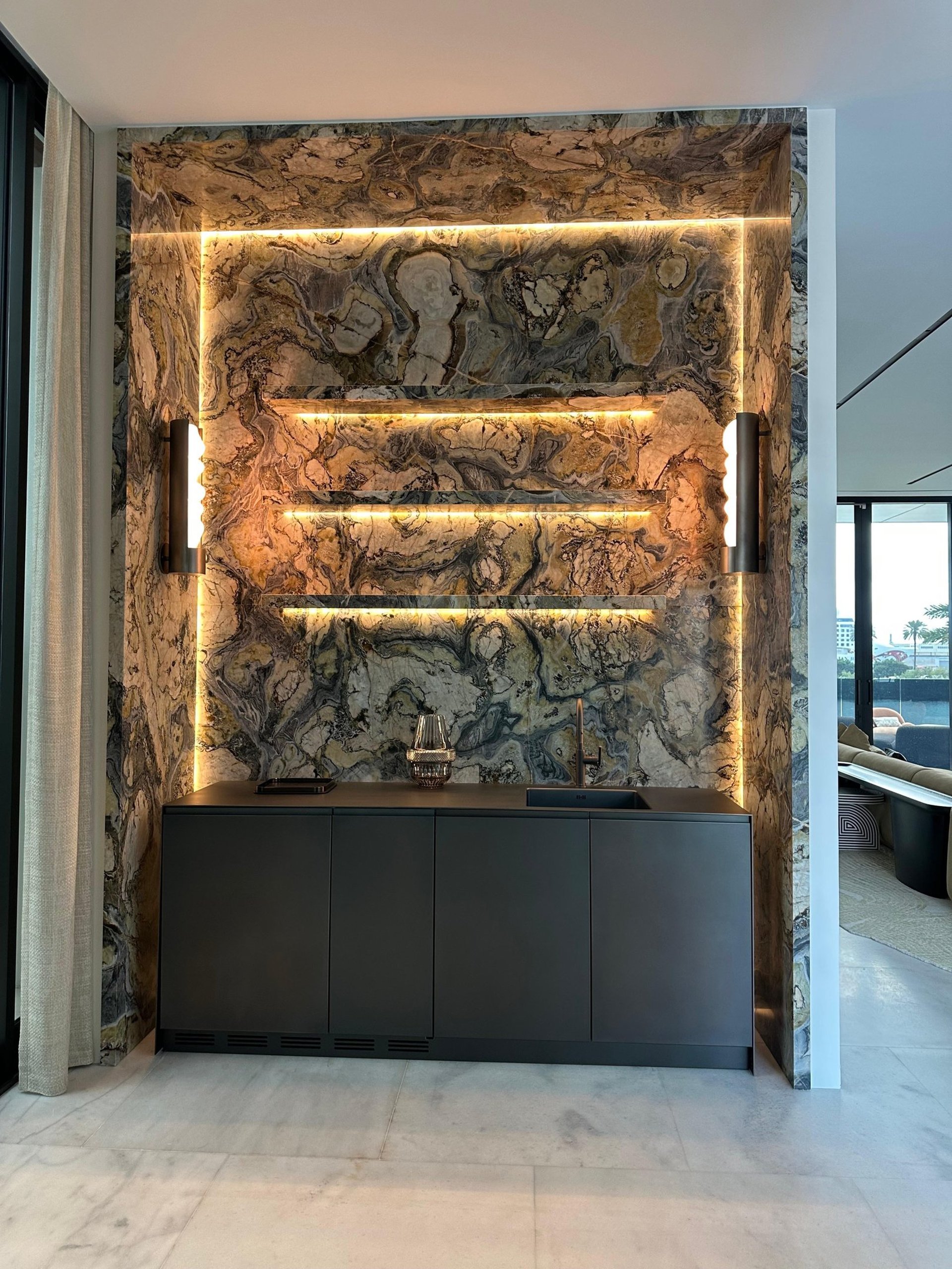 black blue and yellow textile