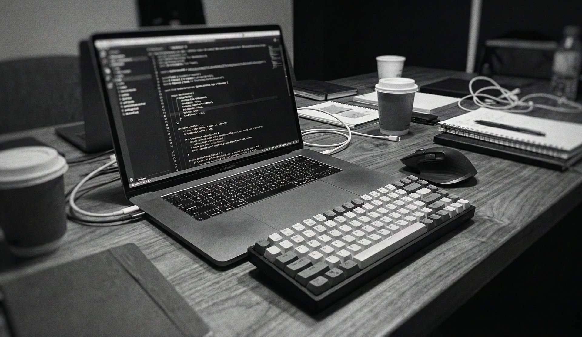 an abstract photo of a curved building with a blue sky in the background