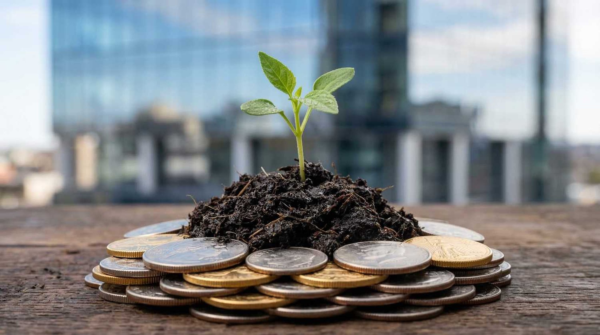 Hero Section Image of plant germinating