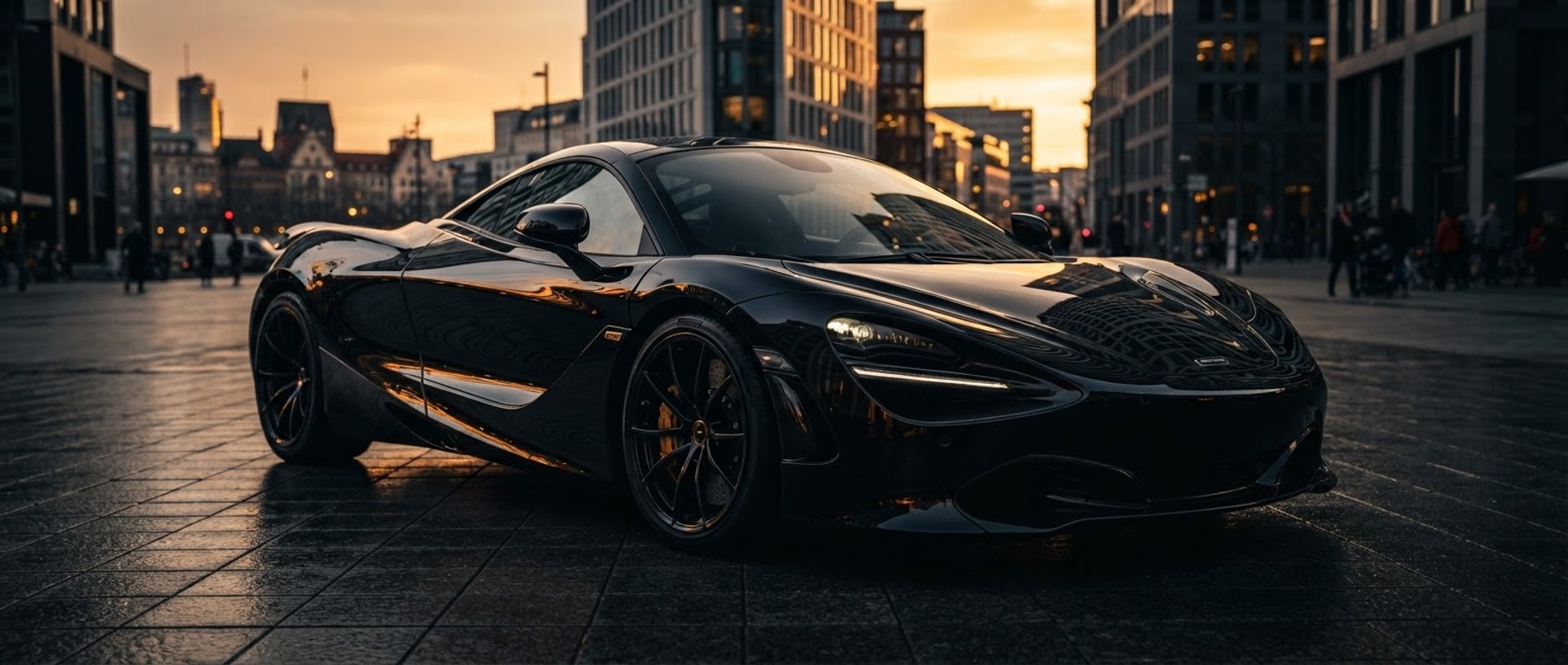 ceramic coating of a black super car