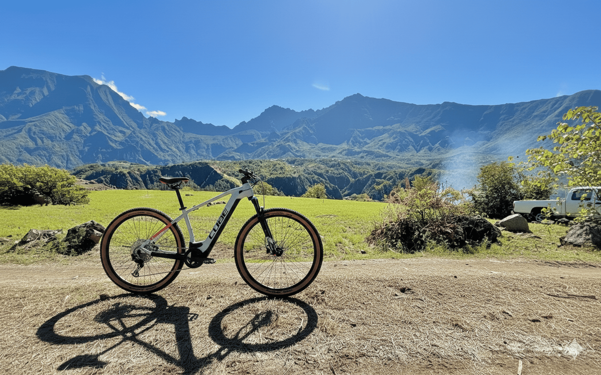 mountain range under blue sky