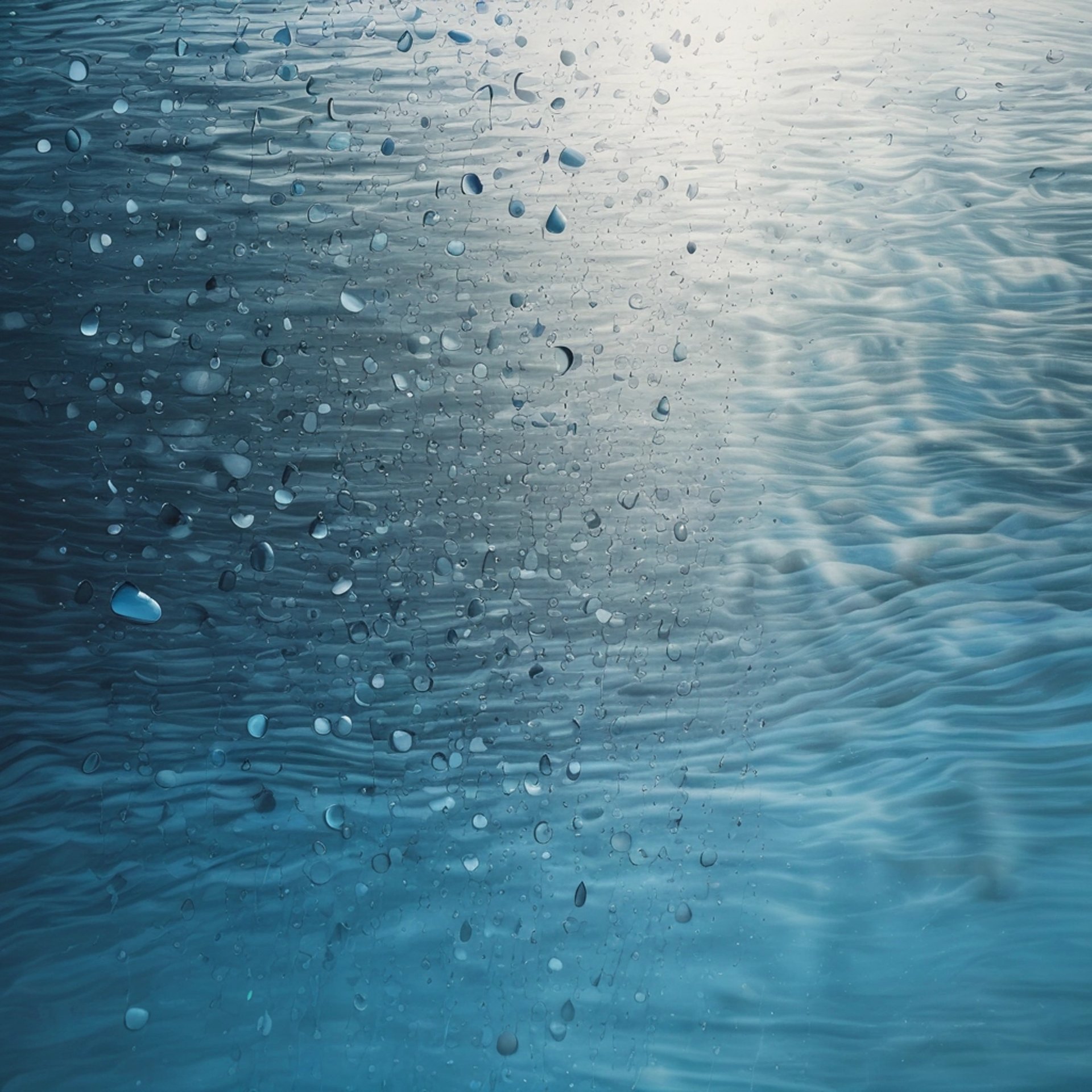 bubbles going upwards on a body of water