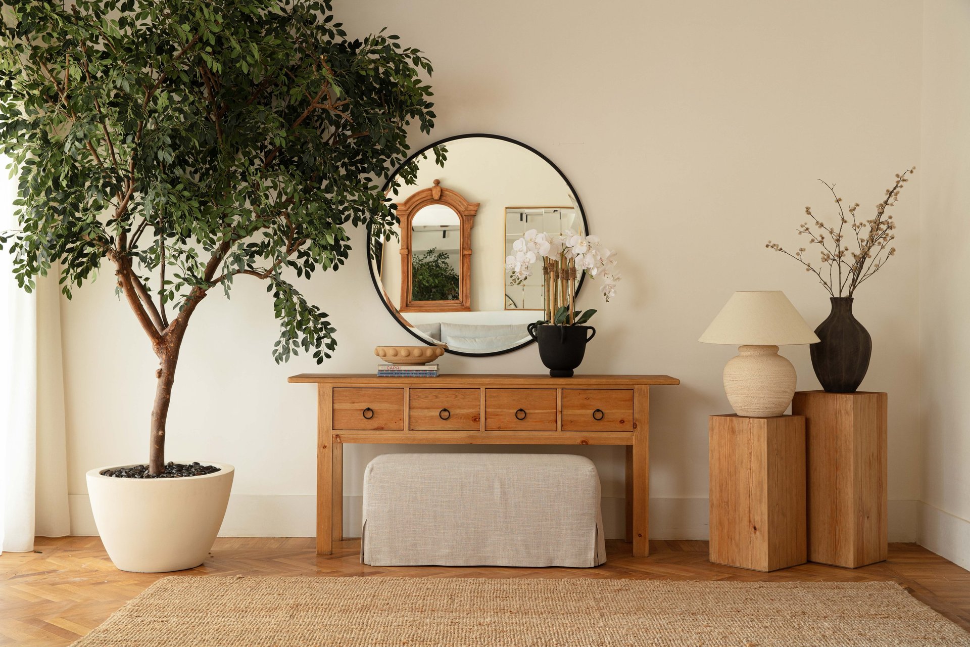 an abstract photo of a curved building with a blue sky in the background