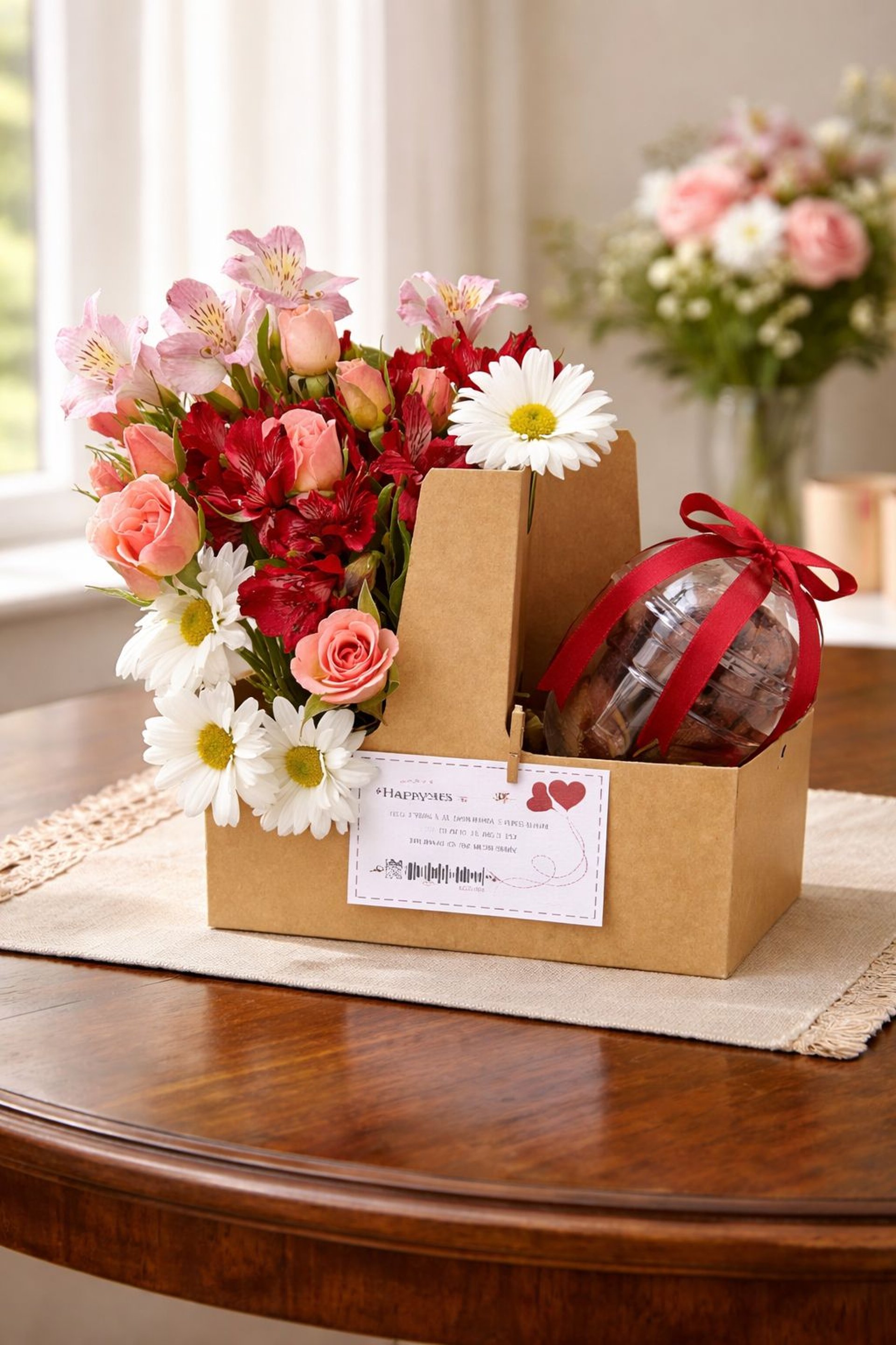 woman holding dried flower