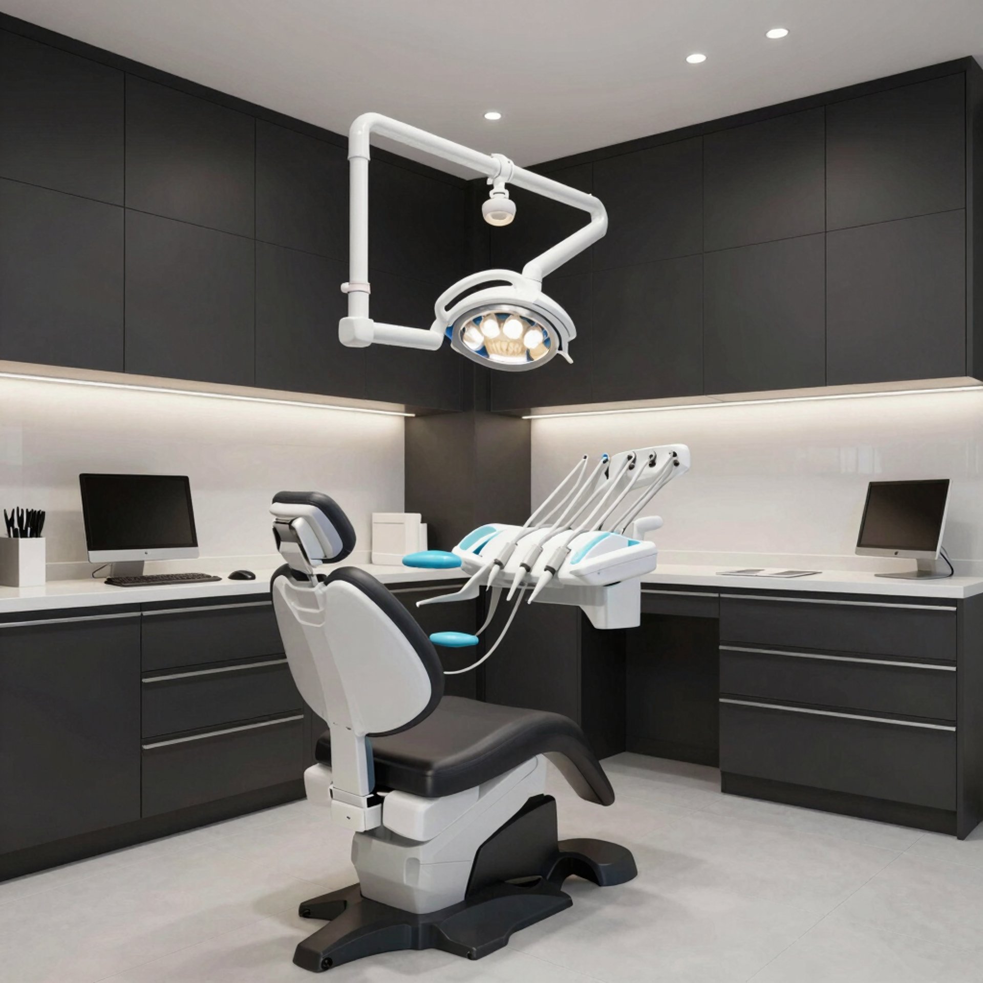 hallway between glass-panel doors