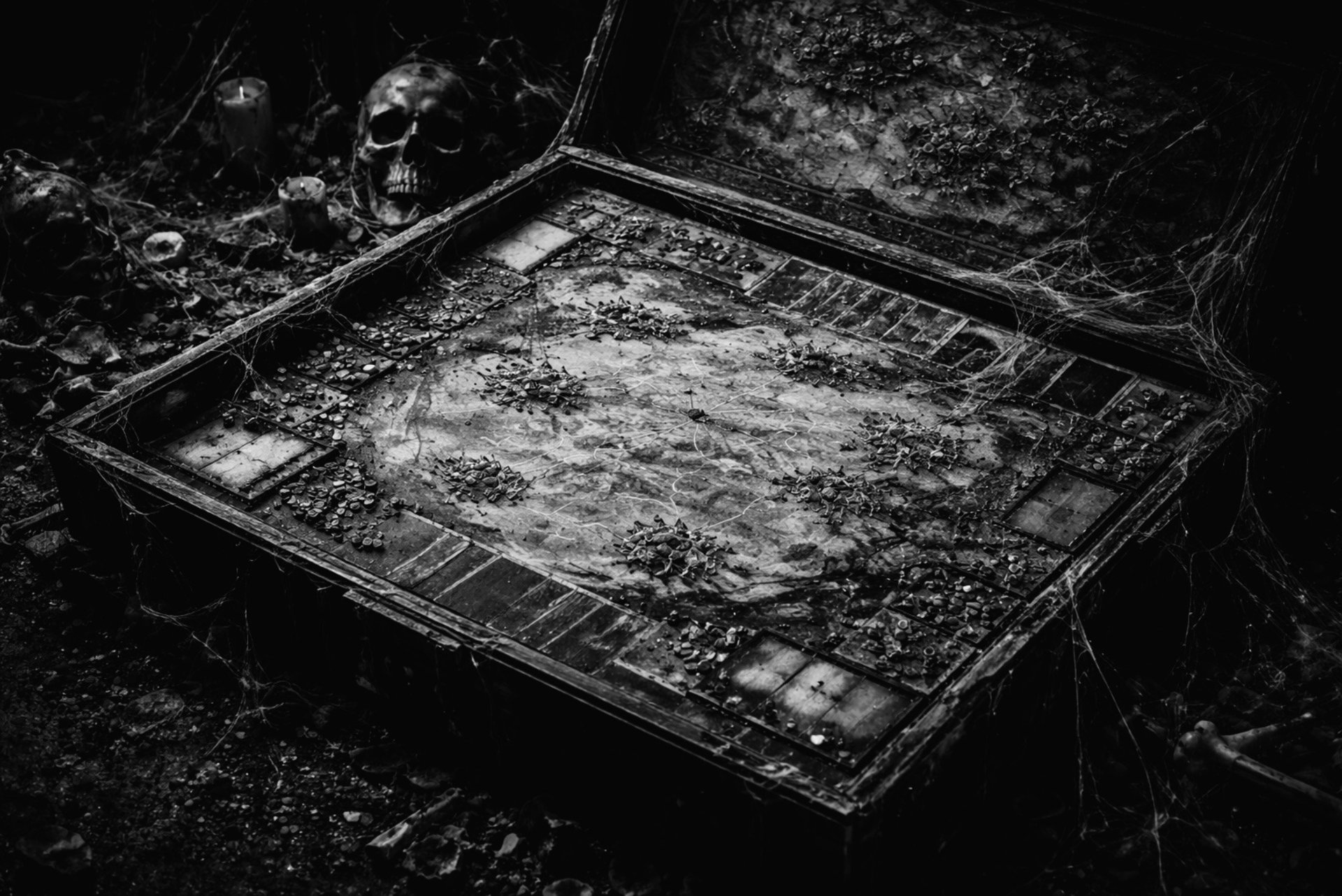 a close up of a black and brown abstract painting