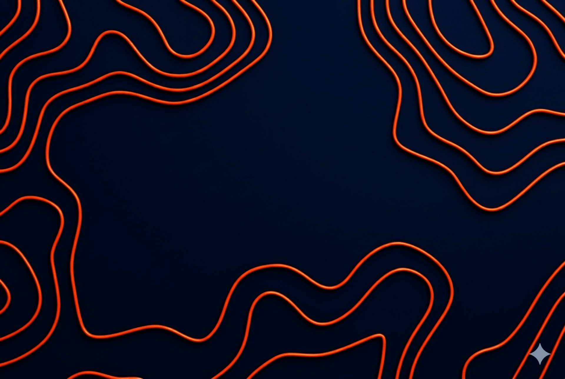 Abstract blue lines against a dark background.