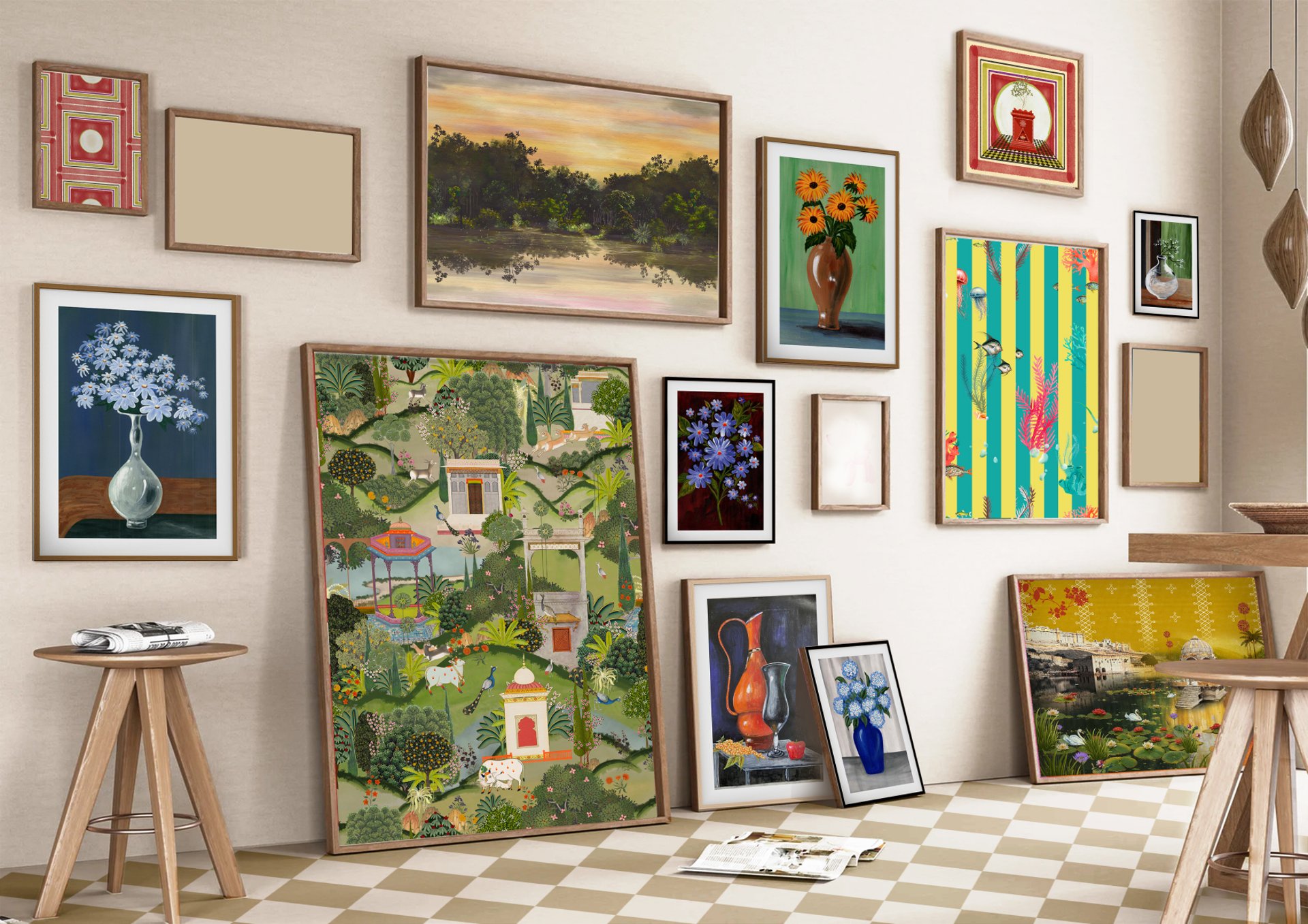 an abstract photo of a curved building with a blue sky in the background