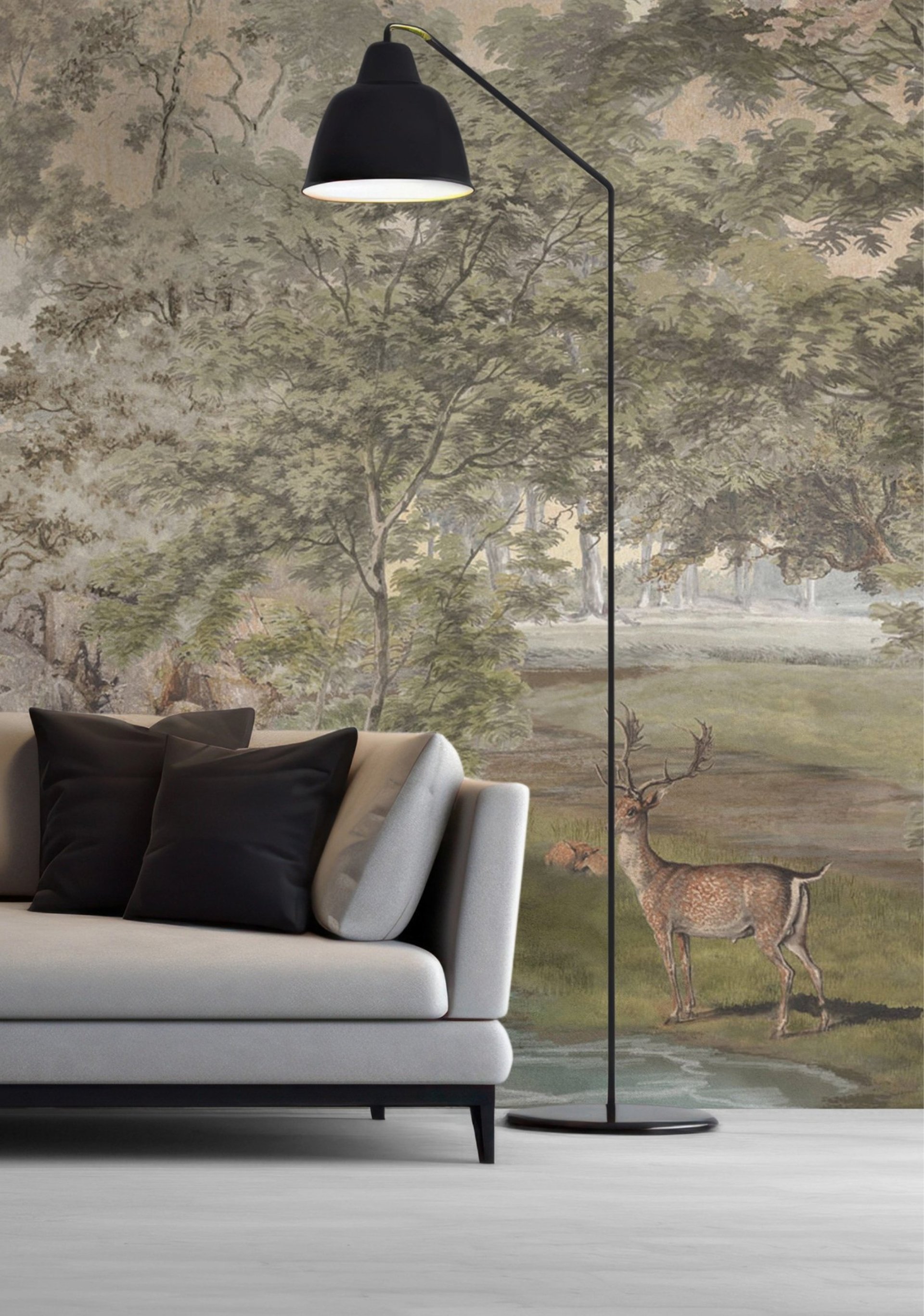 an abstract photo of a curved building with a blue sky in the background