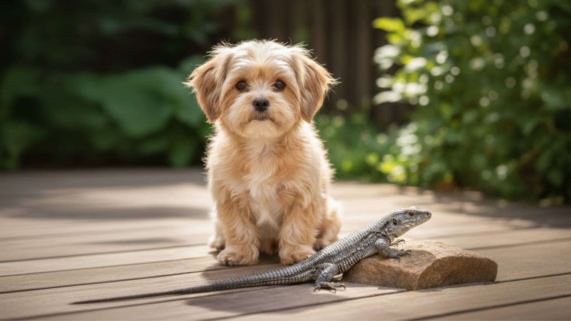 A dog's paw prints in the snow