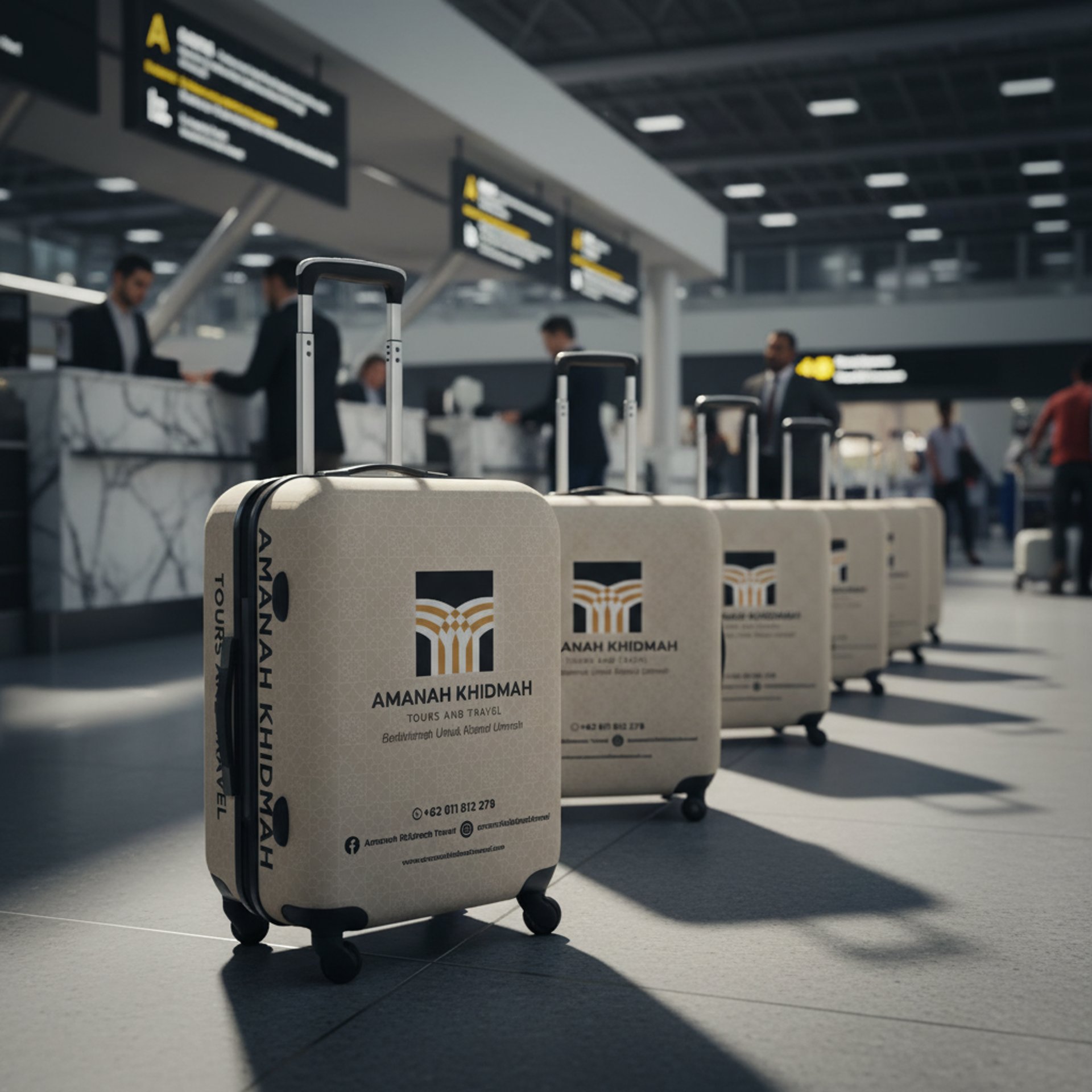 an orange piece of luggage sitting on top of a sidewalk