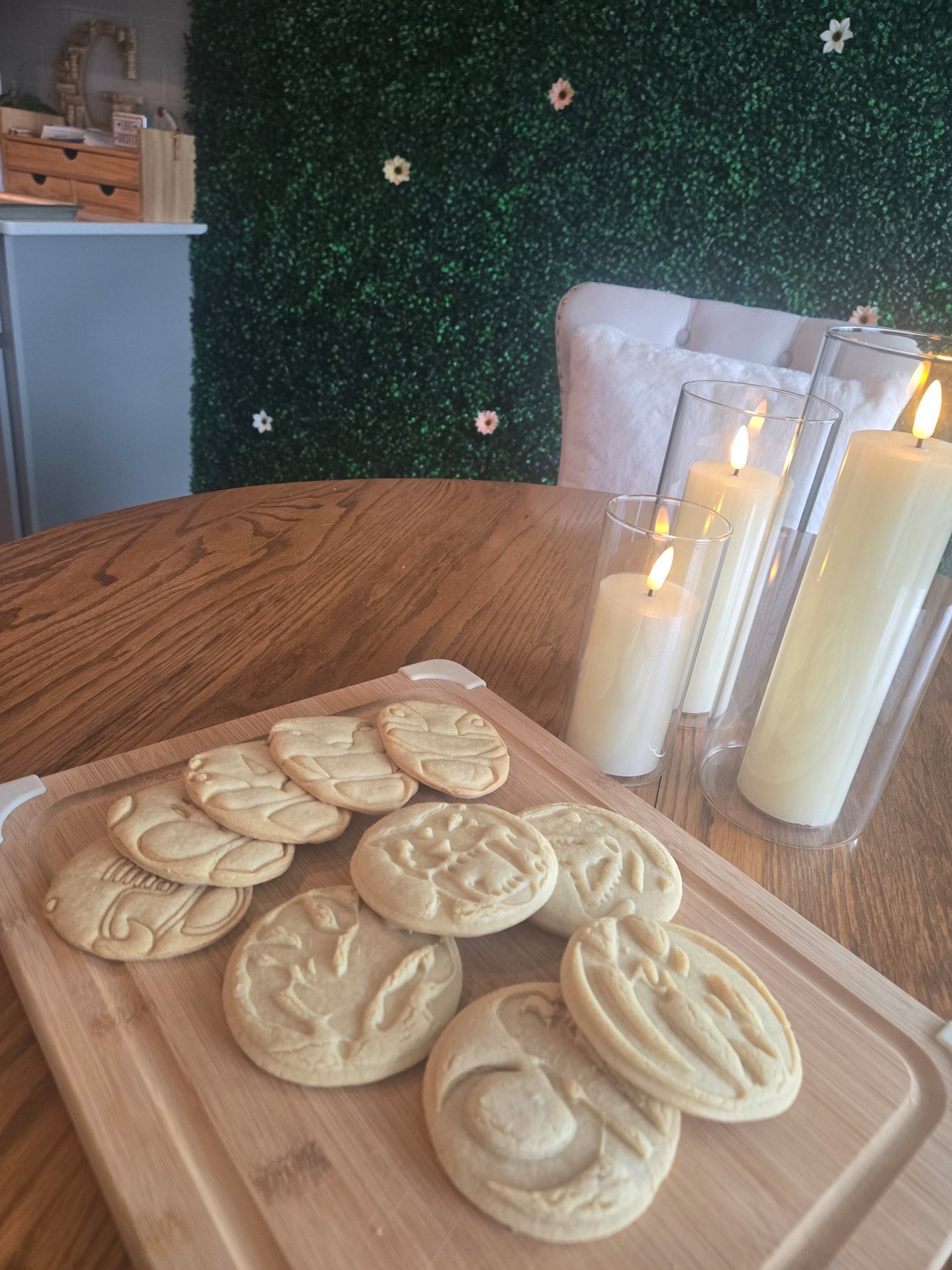woman holding dried flower