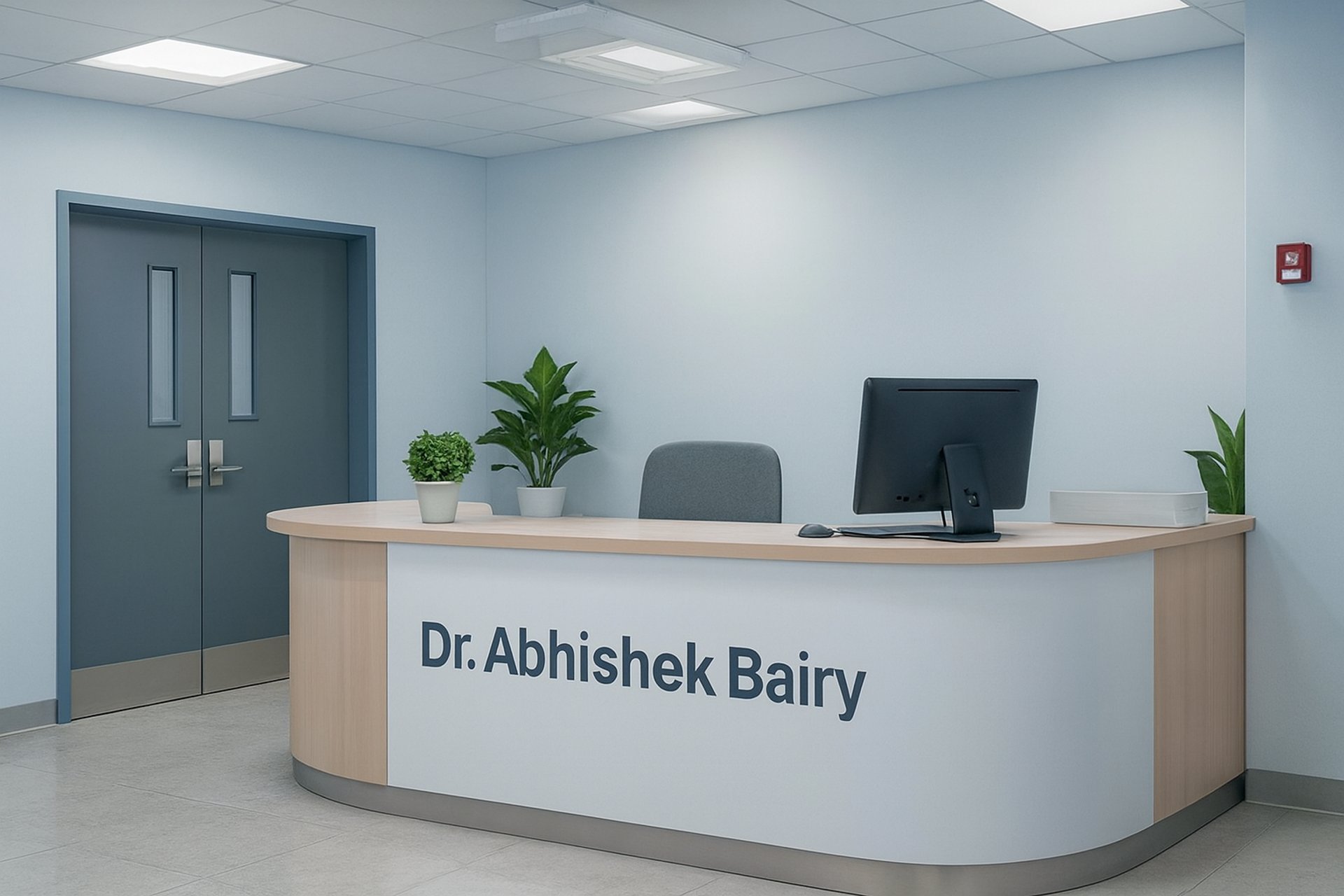 gray computer monitor