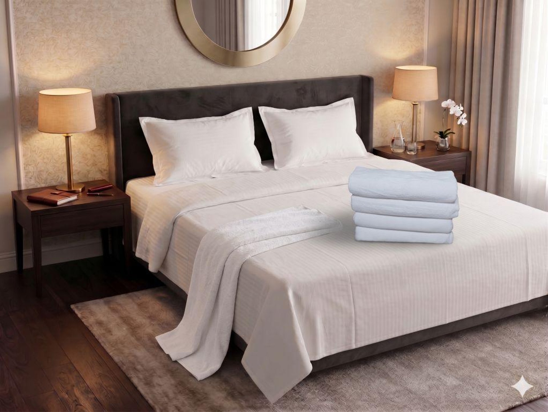 black and white bed linen