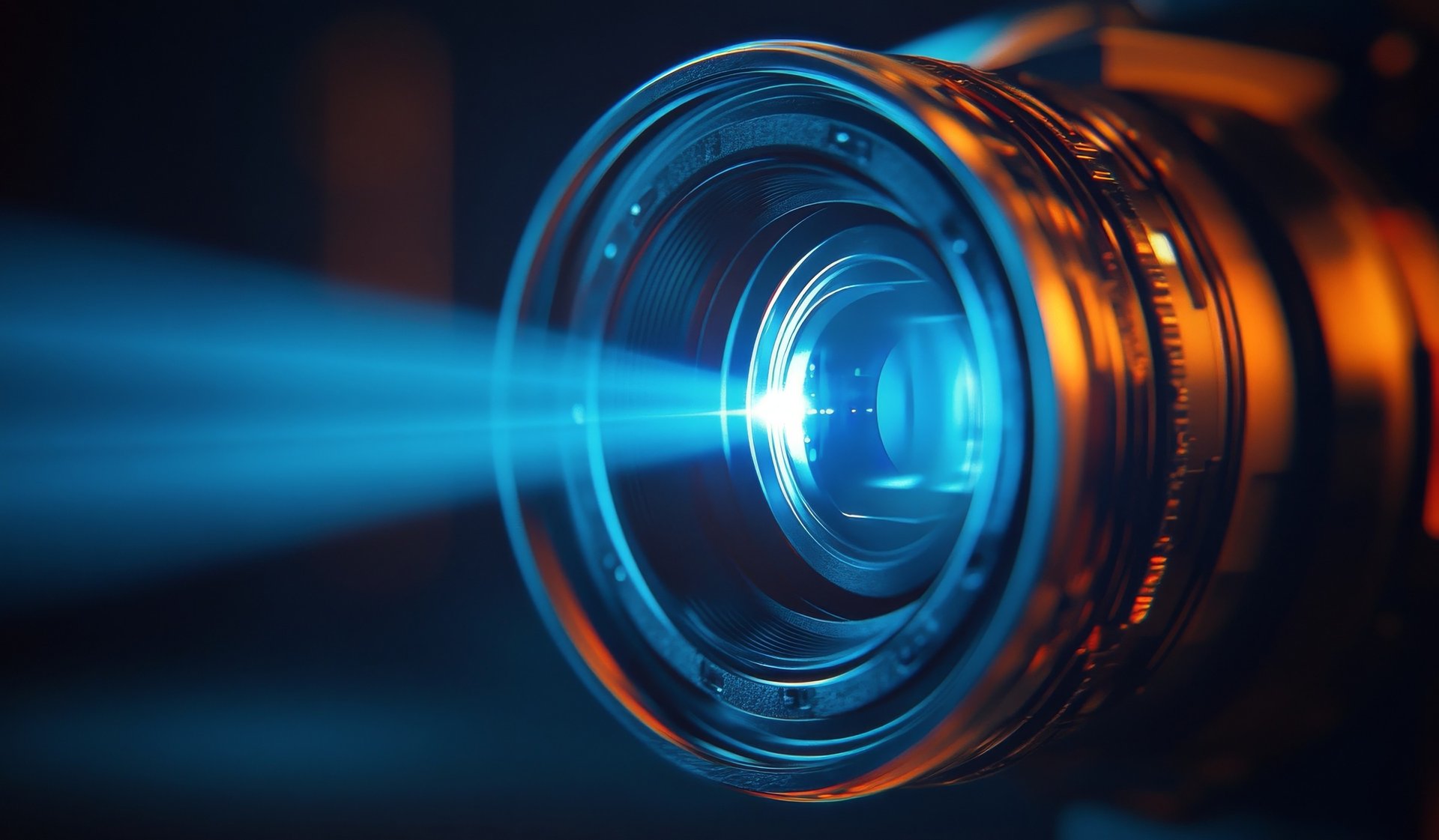 an abstract photo of a curved building with a blue sky in the background
