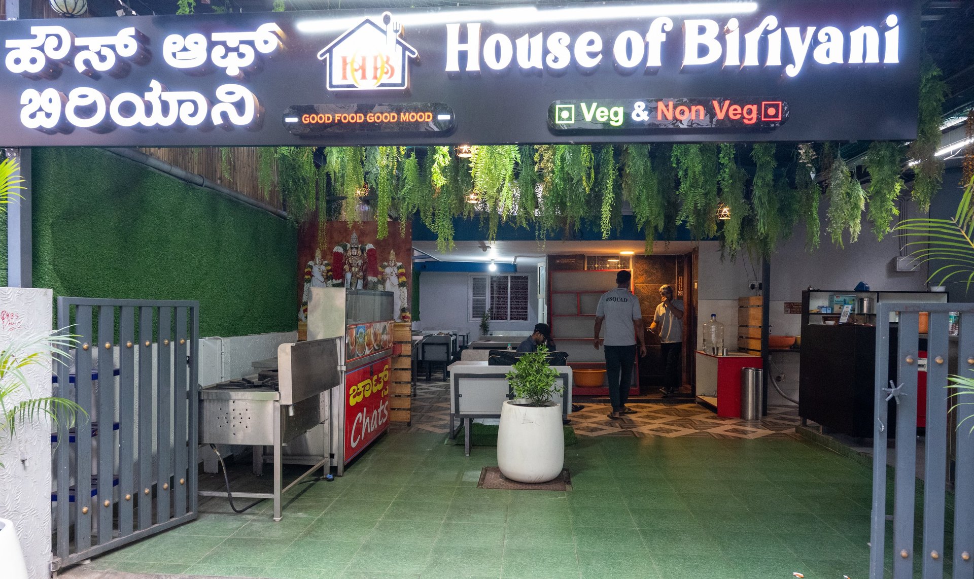 pasta dish on black plate