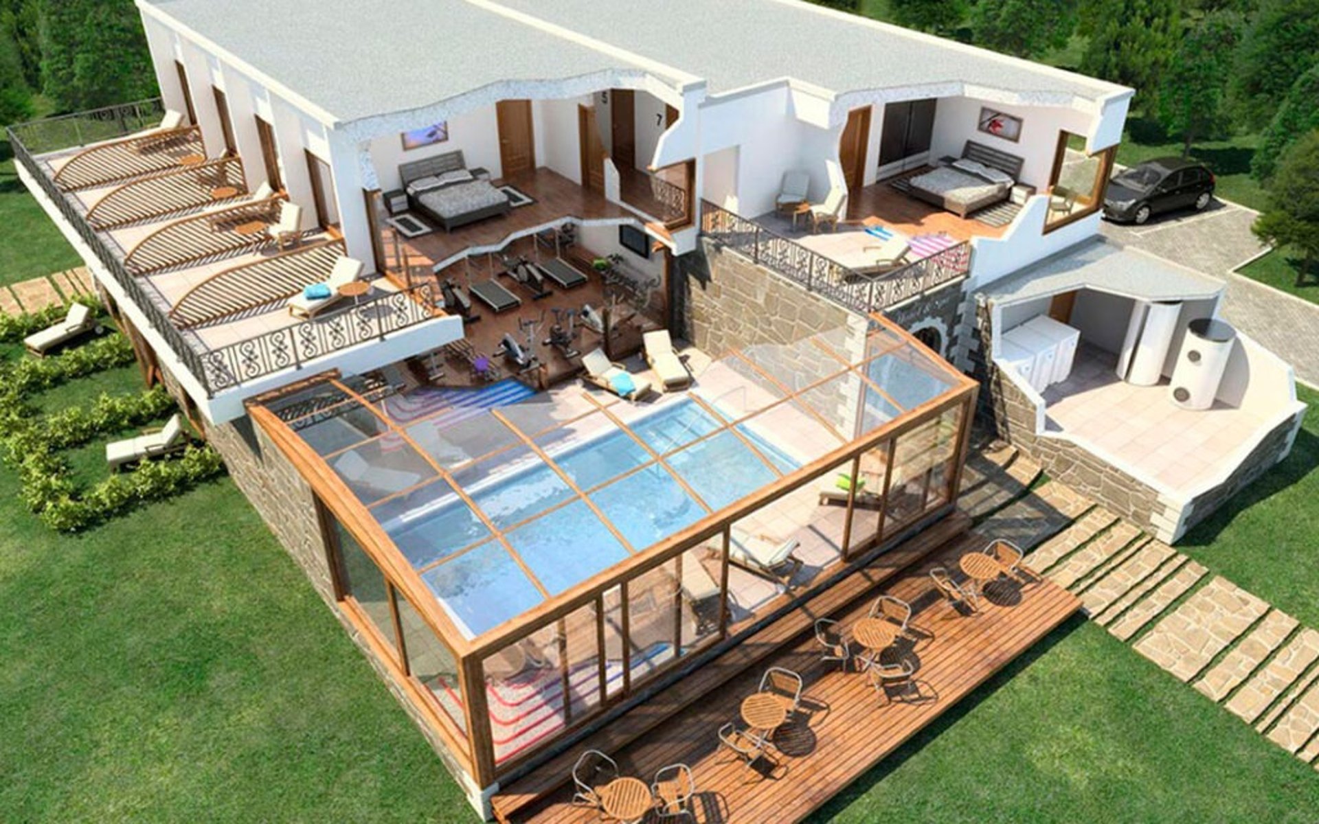 black and white bed linen