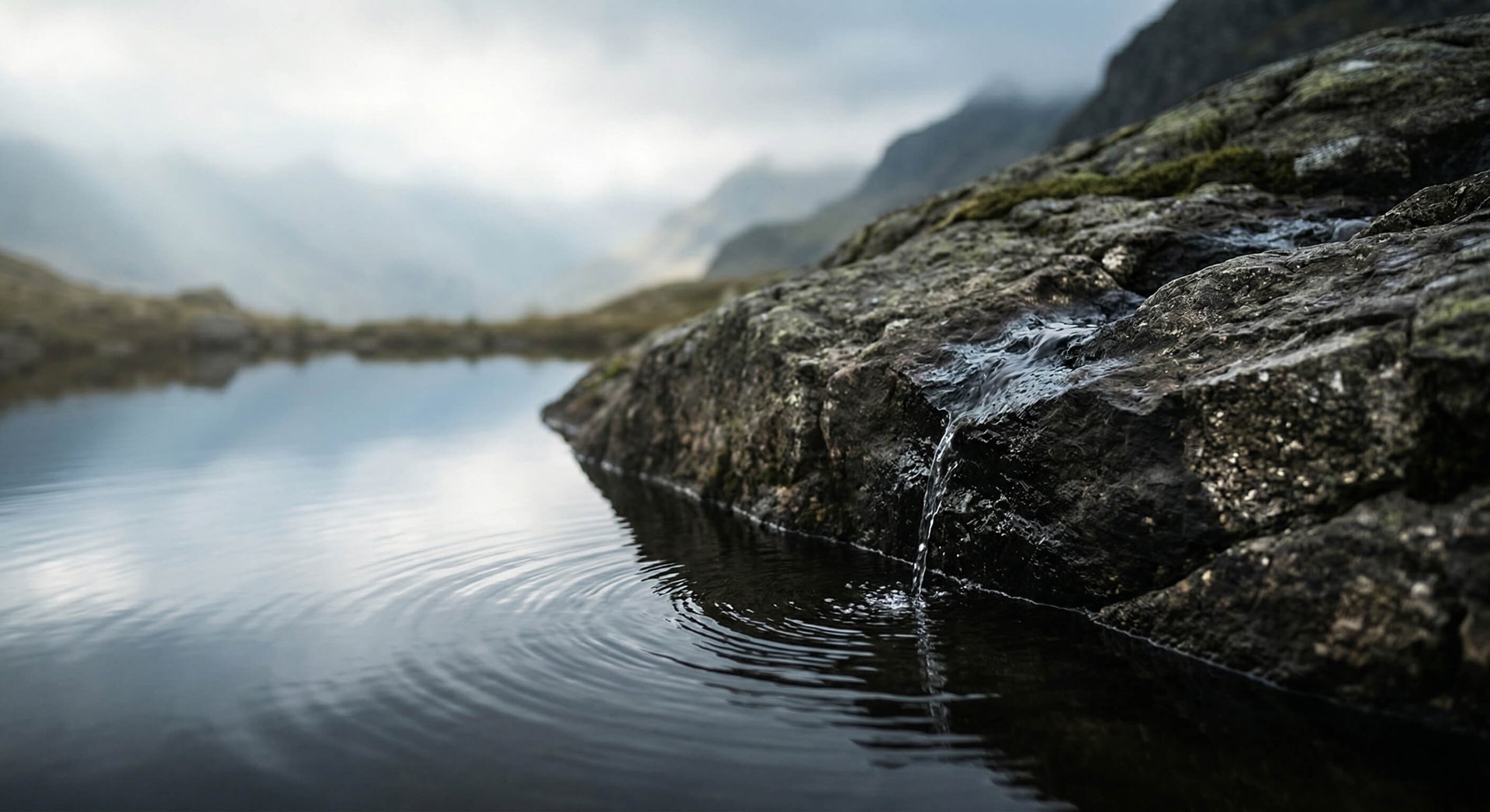 Calming water ripples representing natural healing and nervous system regulation by Ricardas Miliusis
